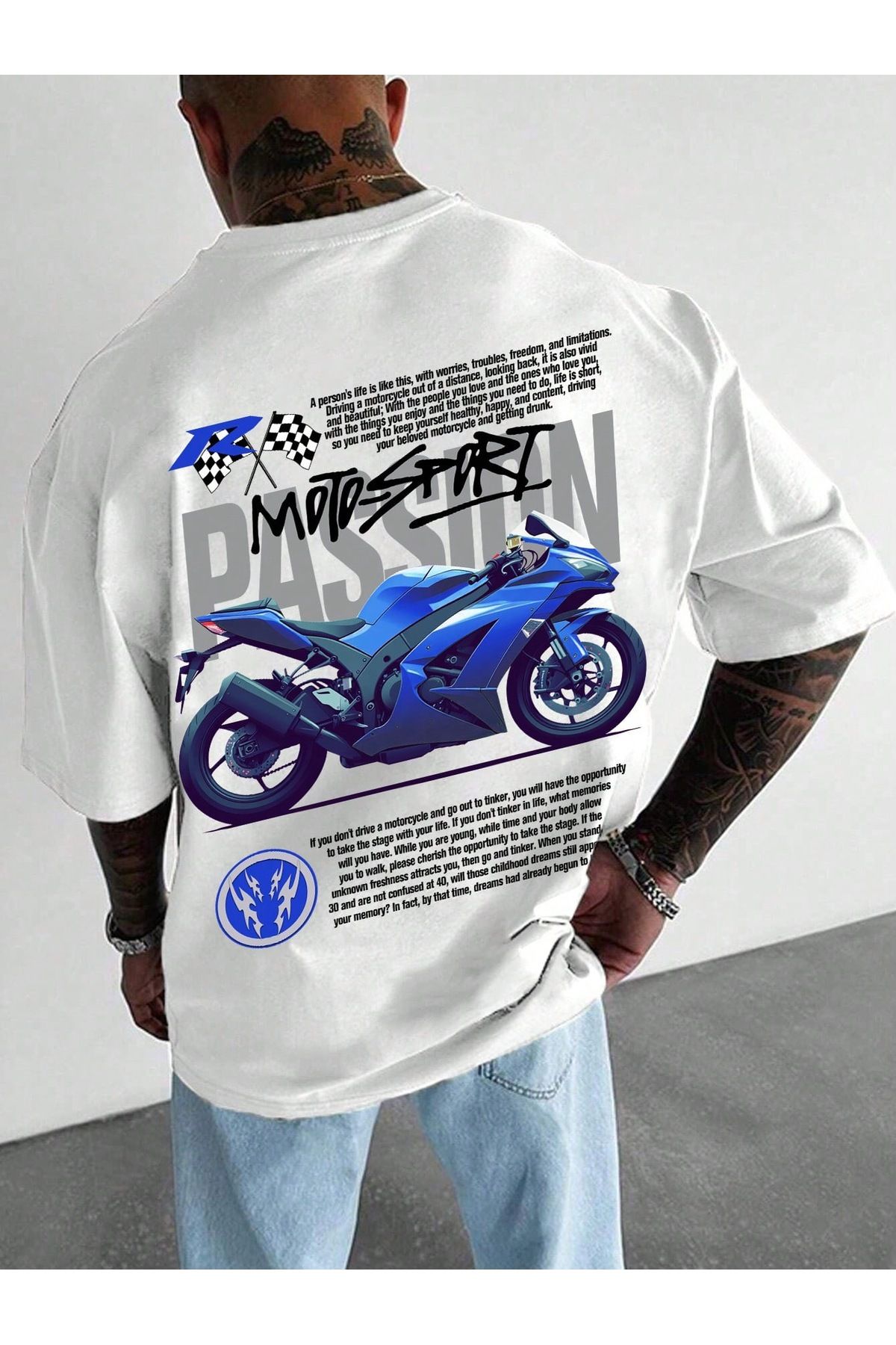 Bengi Clothing Oversize Kesim Kısa Kollu Baskılı T-shirt