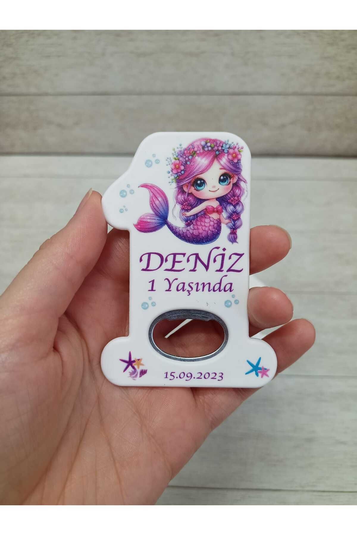 Pi Dekorasyon 35 Adet Bir Magnet Açacak Yeni Doğan, Doğum Günü, Sünnet, Nişan, Söz, Deniz Kızı Temalı