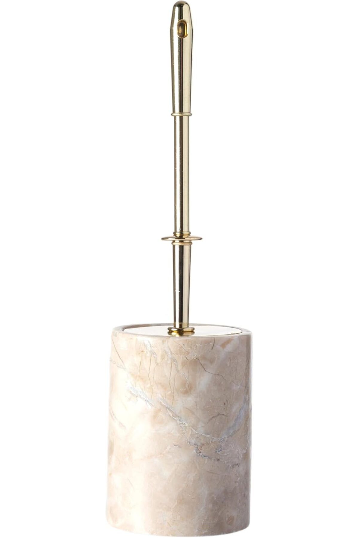 Mu Art Ahşap Mrt Concept Marble Tuvalet Fırçası, Bej Art 871301