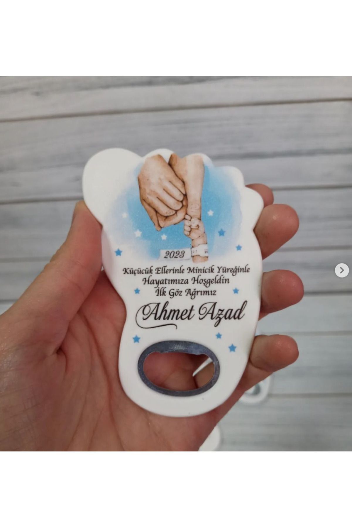 dekor artı 20 Adet Ayak Magnet Açacak Yeni Doğan, Doğum Günü, Sünnet, Nişan, Söz, Mavi El