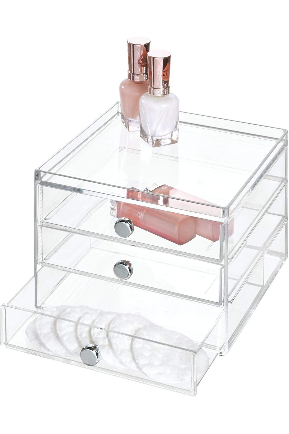 LUXE Clarity Stapelbare Schubladenturm 2 mit Seitenfach LXSHP 1055529
