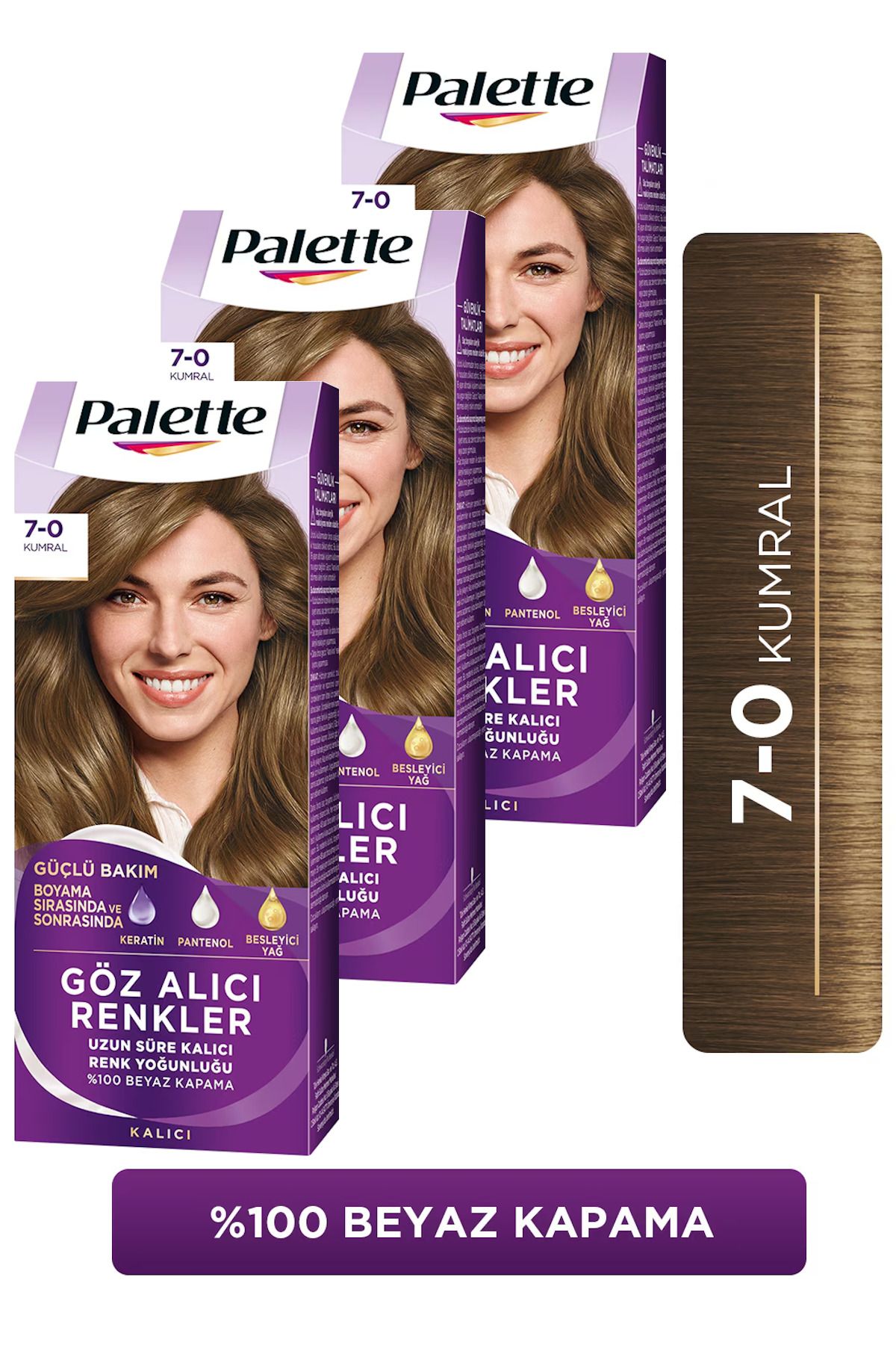 رنگ مو پلت PALETTEGOZALICI70X3