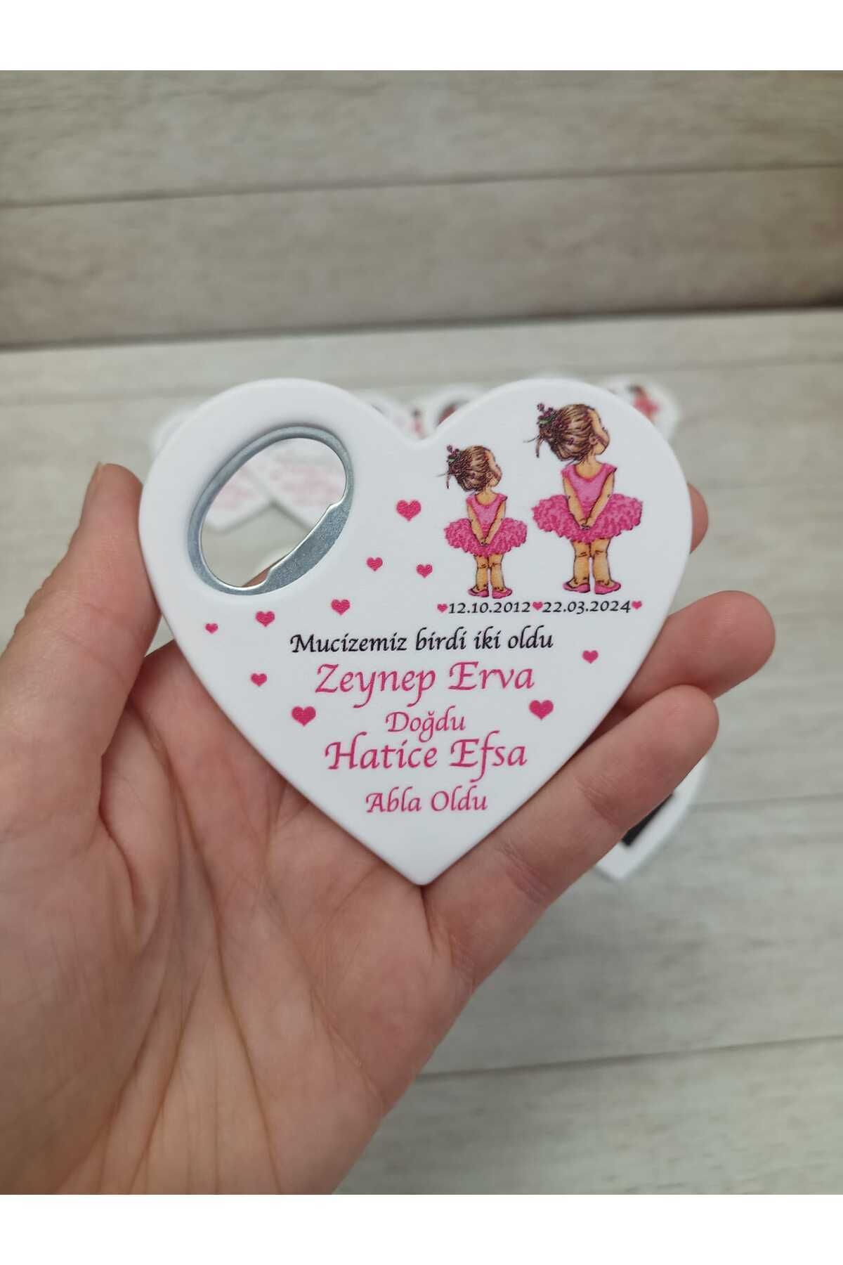 dekor artı 20 Adet Kalp Magnet Açacak Yeni Doğan, Doğum Günü, Sünnet, Nişan, Söz, Düğün Hediyelik