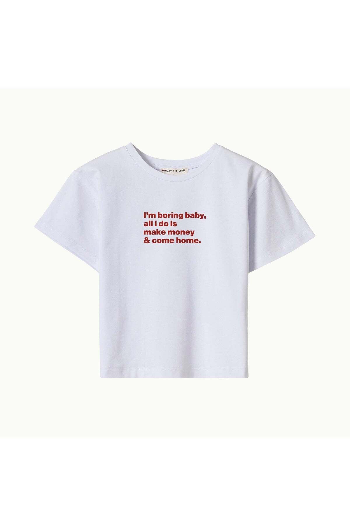 SUNDAY THE LABEL I'M BORING BABY - BABY TEE