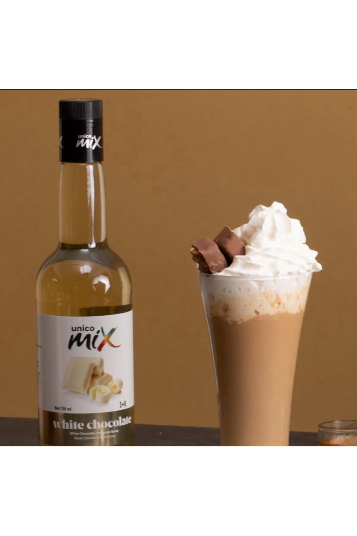 Unicomix Beyaz Çikolata Şurubu 700 ml Cam Şişe