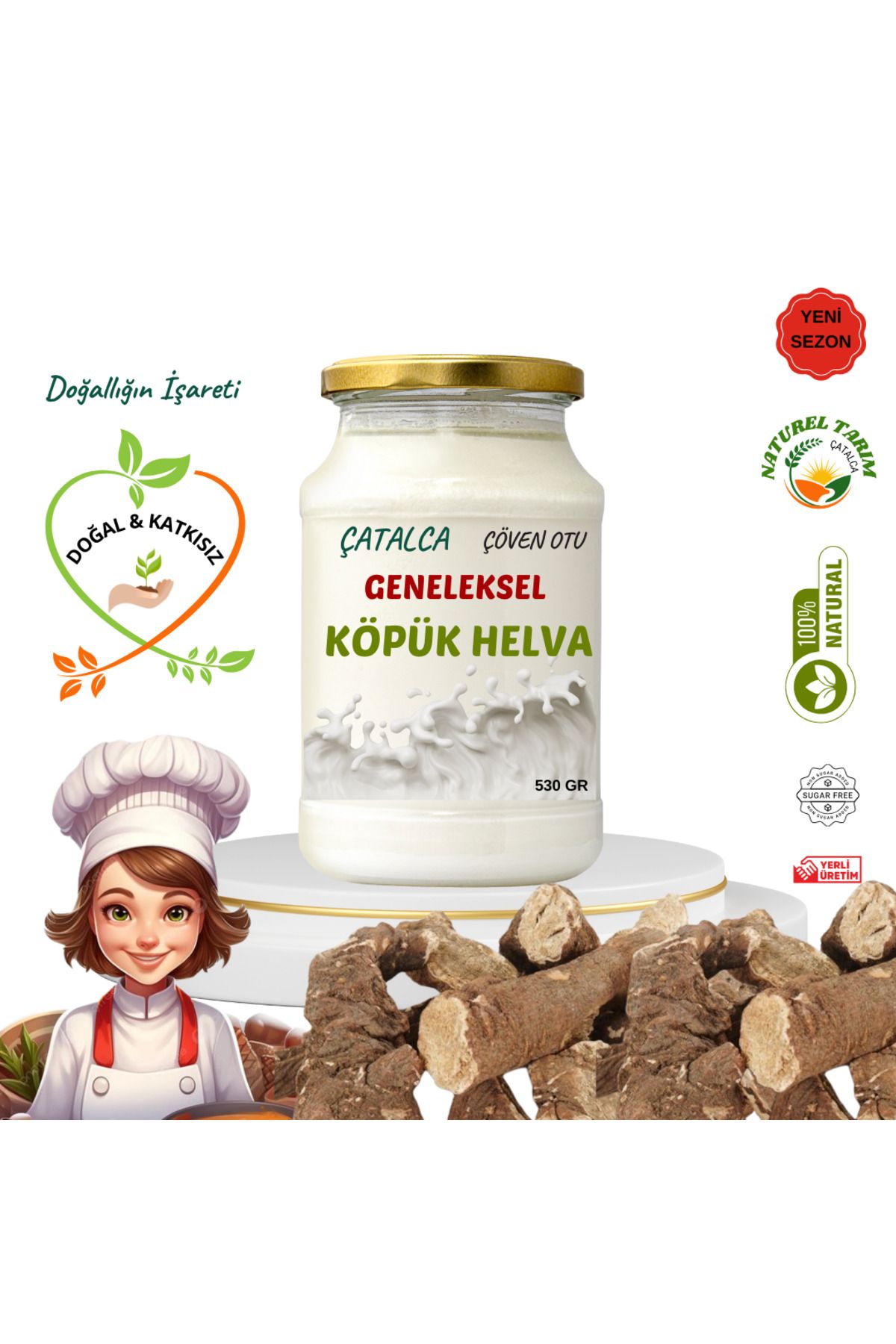 NATUREL KÖPÜK HELVA
