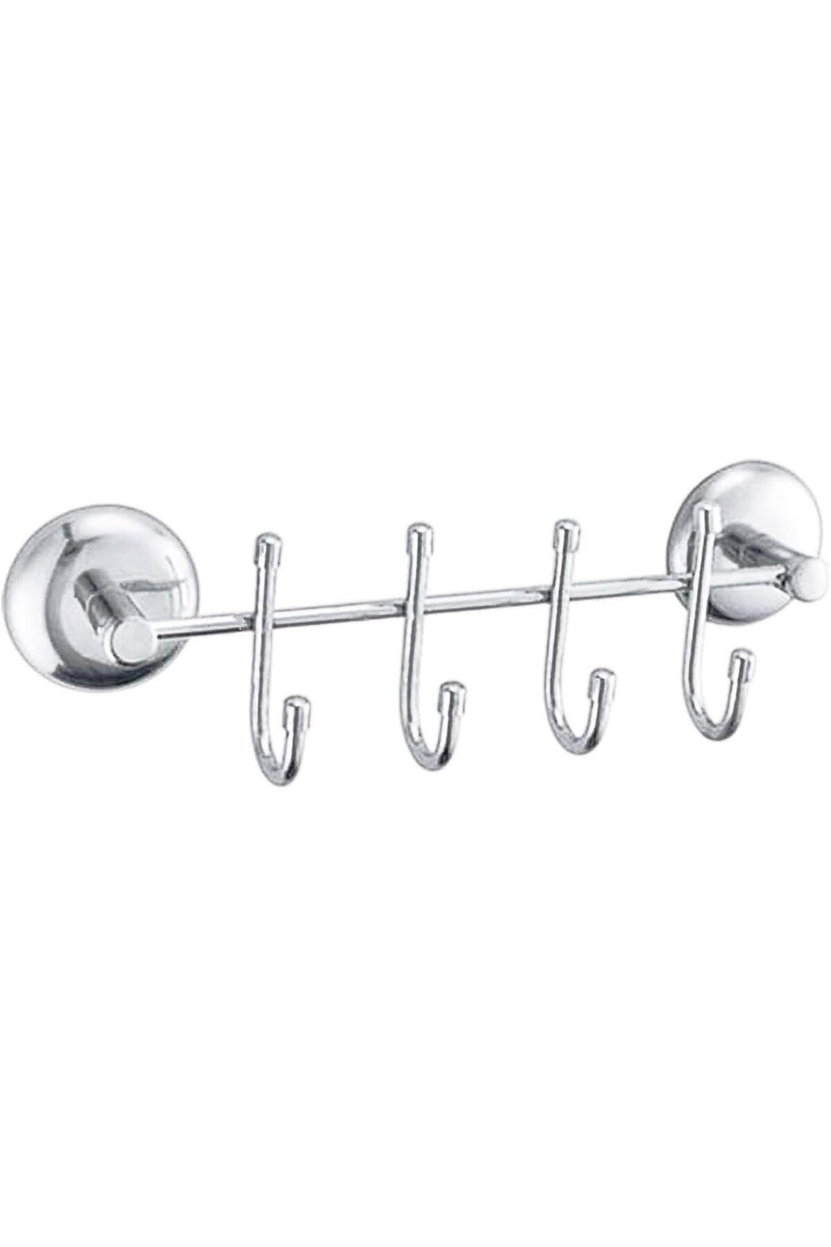 STOREMAX OZN Metal 4'lü Banyo Lavabo Vidalı Askılık Sağlam Aparat Krom Askılık Elbise Havlu Asma Askı