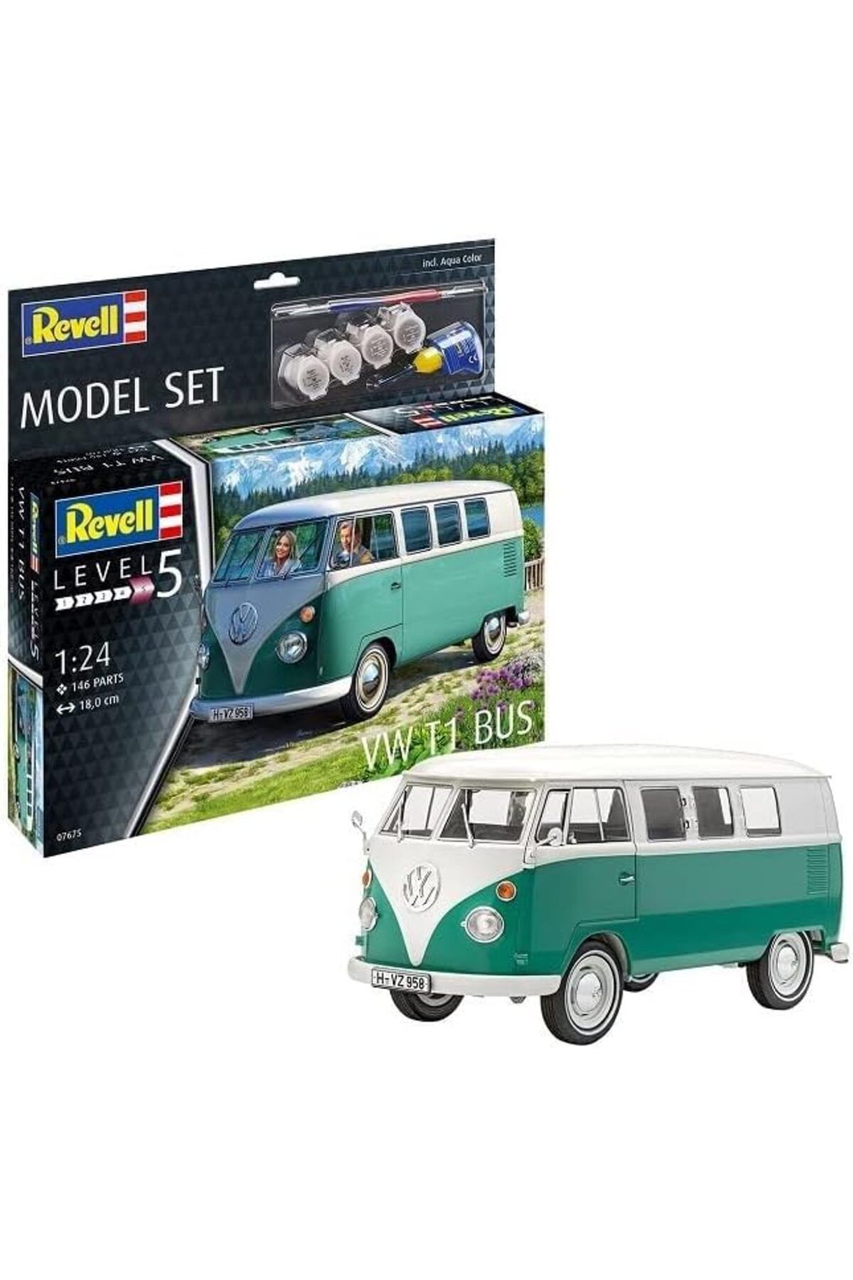 Mu Art Ahşap Mrt Model Set VW T1 Otobüs, Oyuncak Art 871301