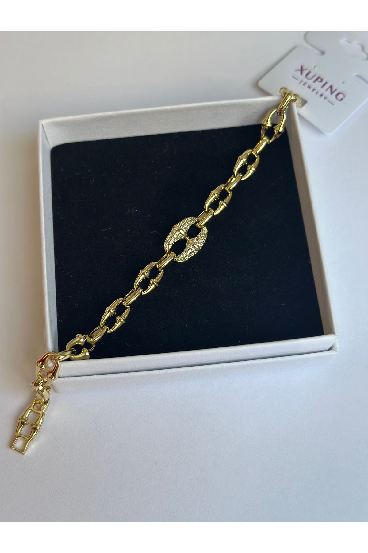 NİSSBEBE XUPİNG JEWELRY VİP Bileklik KARARMAZ Xuping Çelik Bileklik (DOĞALTAŞ BİLEKLİK HEDİYE)