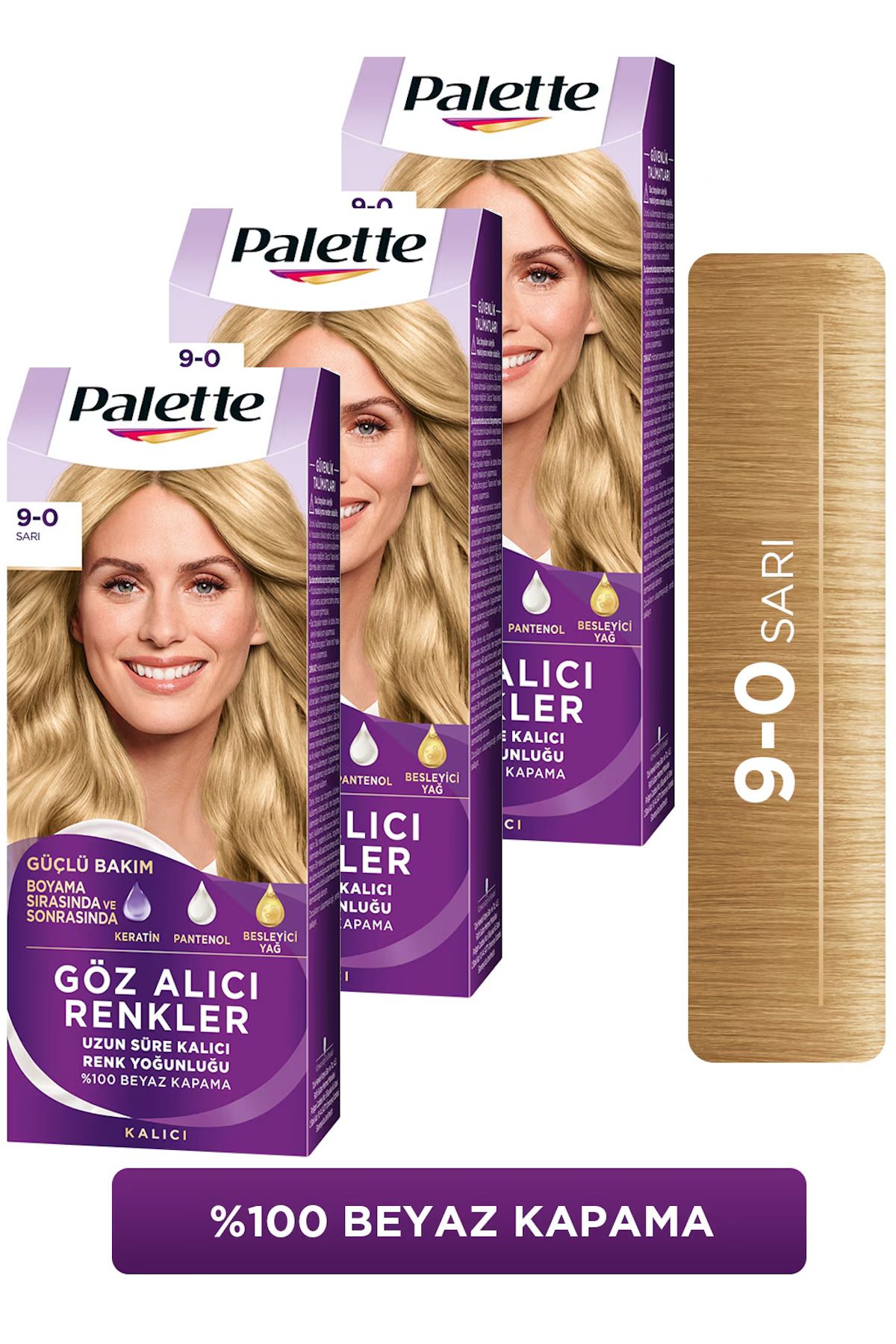 رنگ مو پلت PALETTEGOZALICI90X3