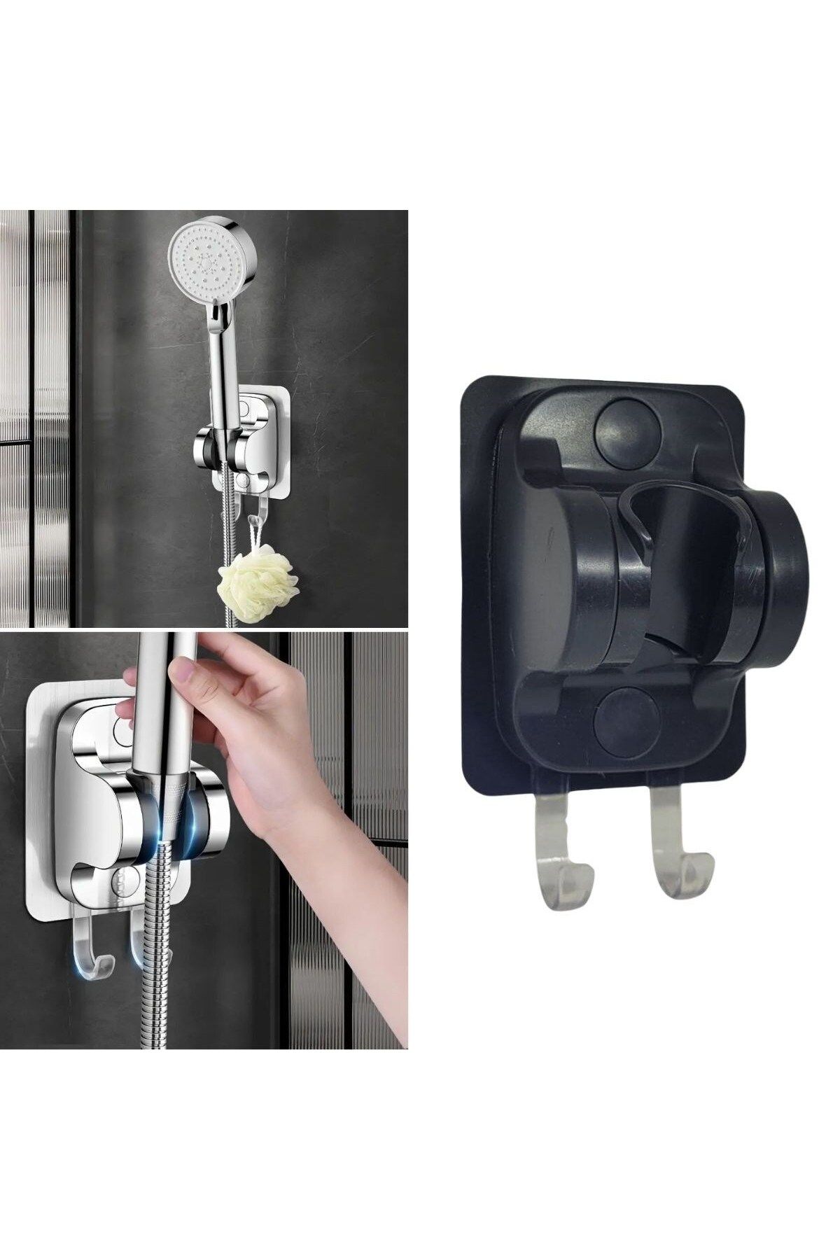 STOREMAX SRT Kendiliğinden Güçlü Yapışkanlı Askılı Duş Başlık Tutucu FxYM 1126906