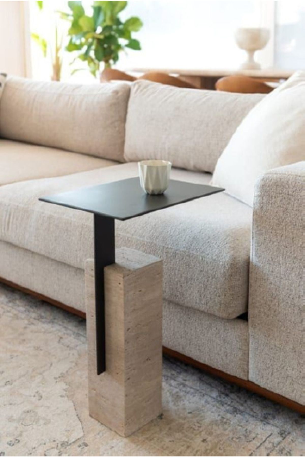 Mobilya Stant Most Lapis Modern Metal Yan Sehpa (45X30) (EVİNİZE TESLİM)