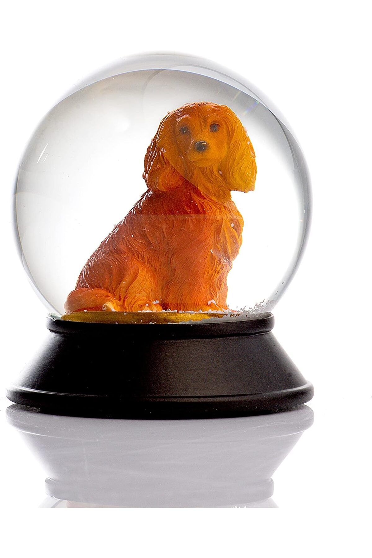 LUXE Cam Ve Reçine Altın Patiler Köpek Cocker Kar Küresi Hediye LXSHP 1055529