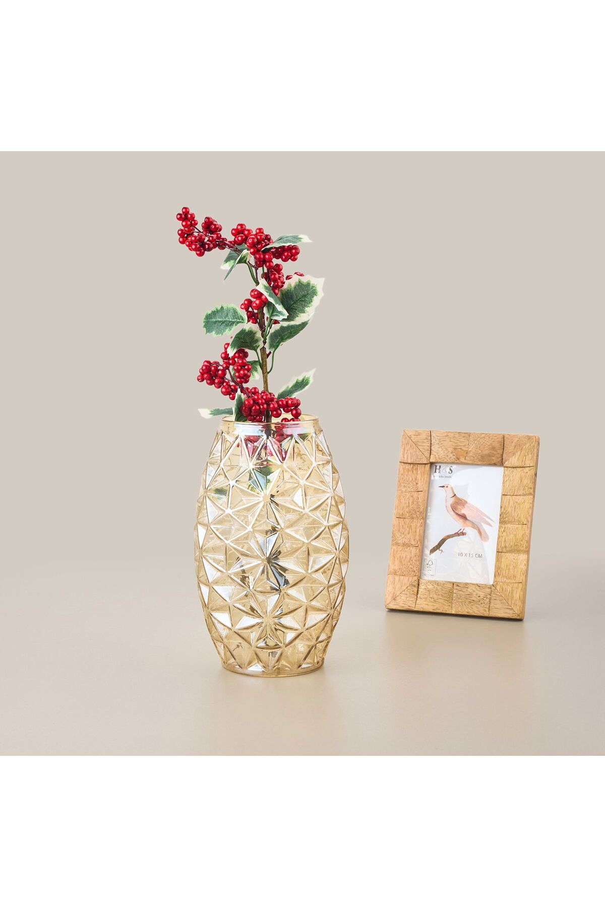 ASPARTAM Safir Vazo - Bal - 25 cm