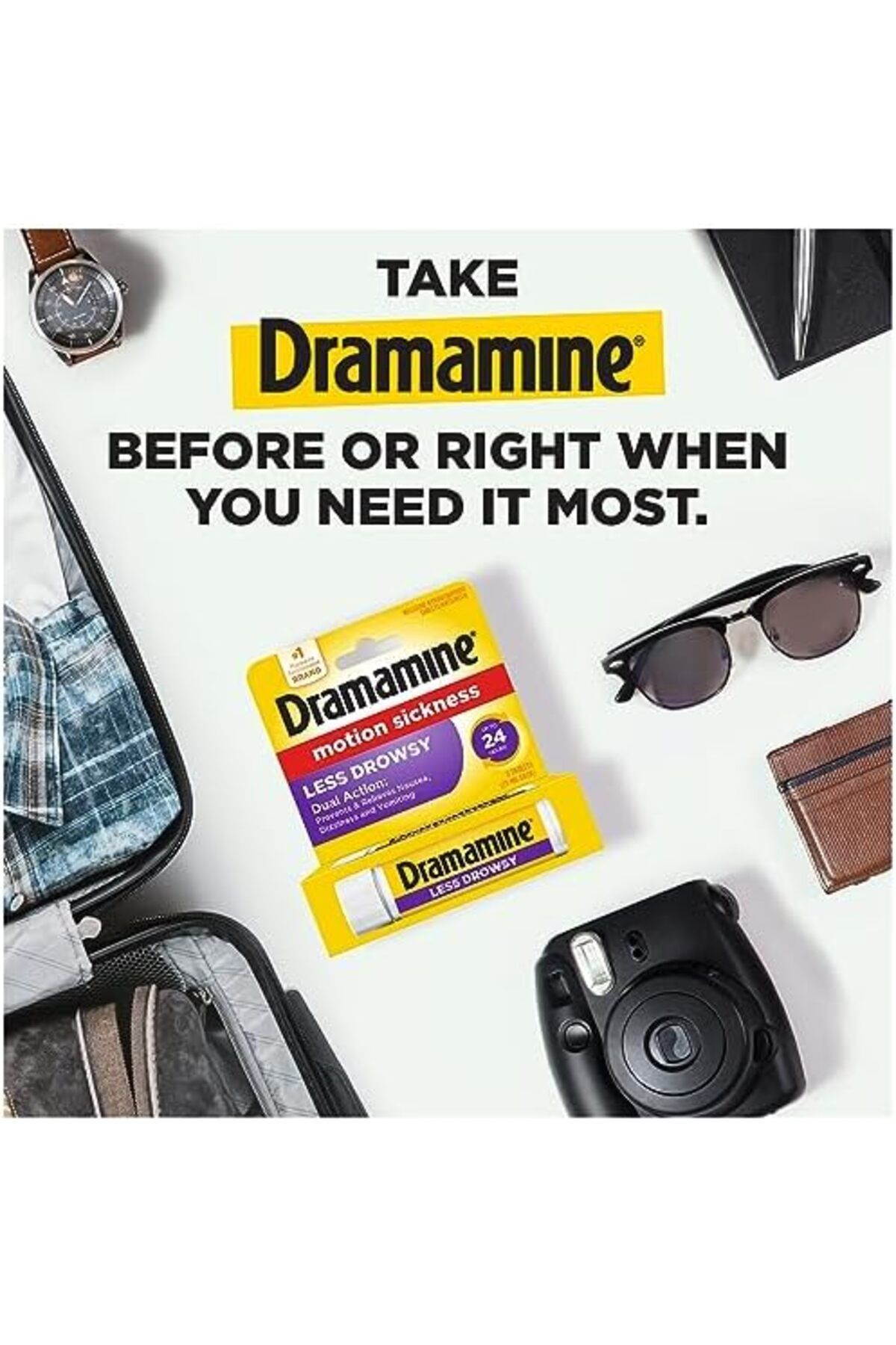 Dramamine-All Day Less Drowsy, Motion Sickness Relief, 8 Count 6