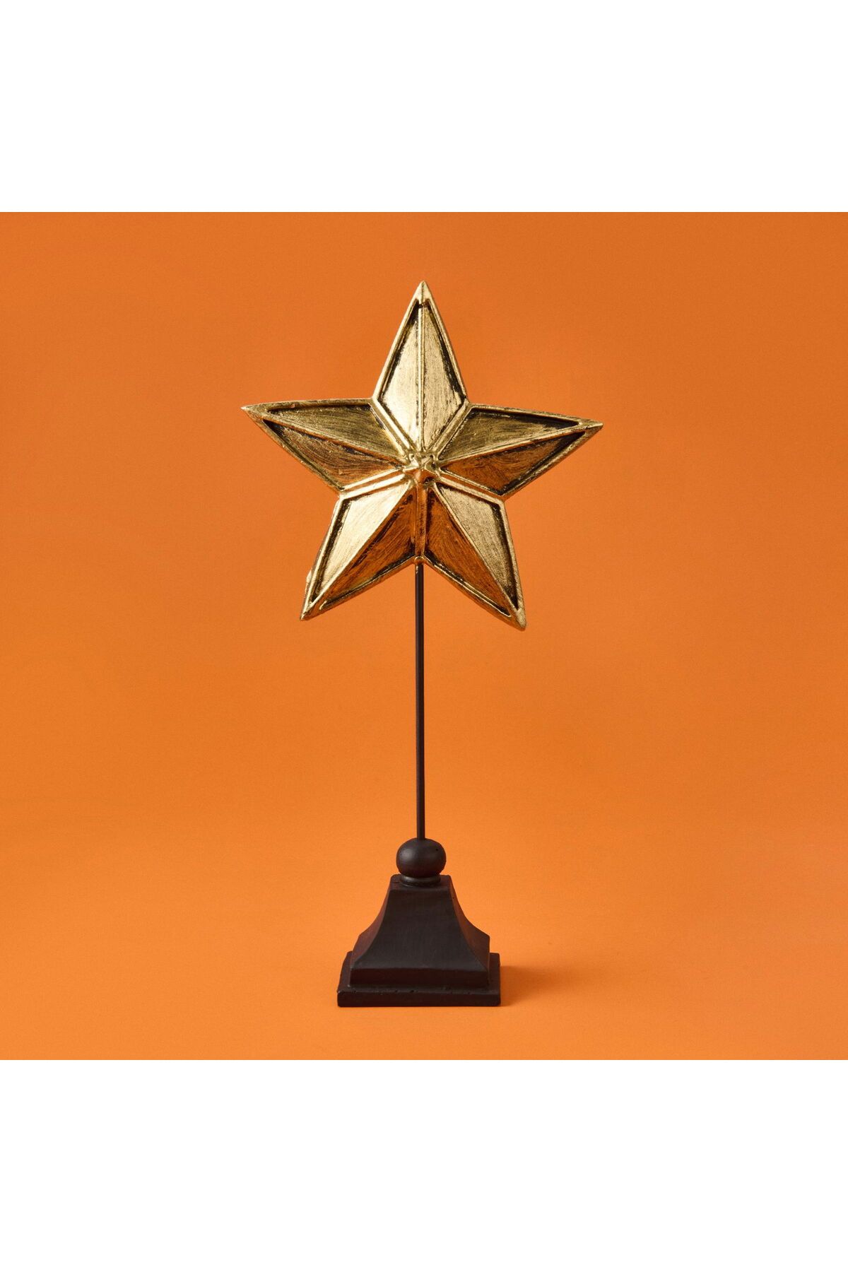 ASPARTAM Star Dekor - Siyah / Gold - 33 cm
