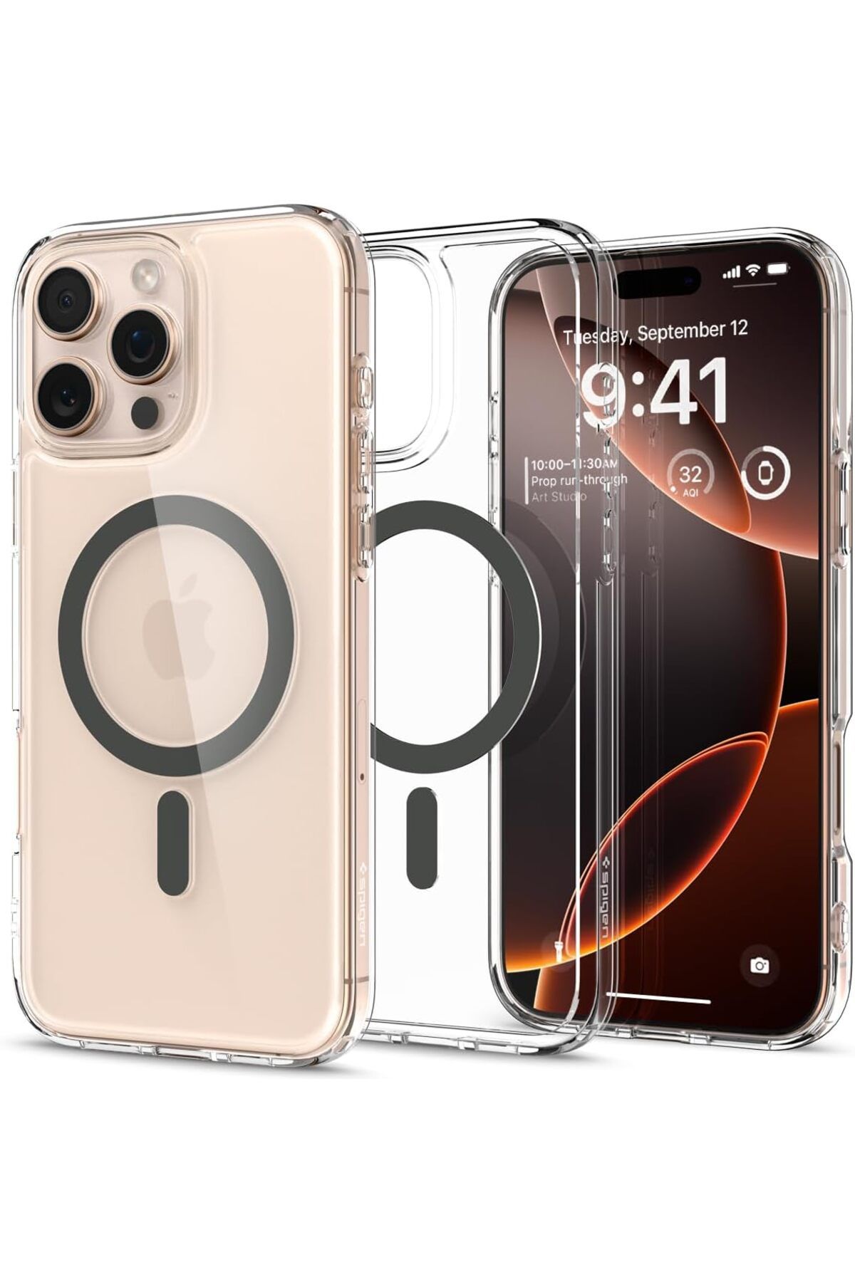 STOREMAX OZN iPhone 16 Pro Max Kılıf Ultra Hybrid MagFit MagSafe özellikli Graphite - ACS07999 OZNstre 109