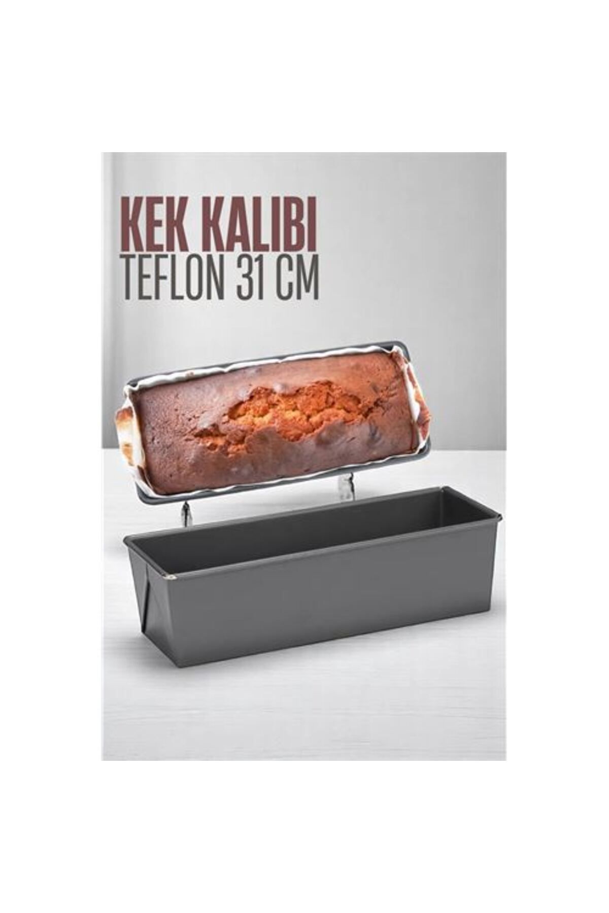 ModaCar Teflon Kek Pişirme Kalıbı Baton Kek Kalıbı 31 cm