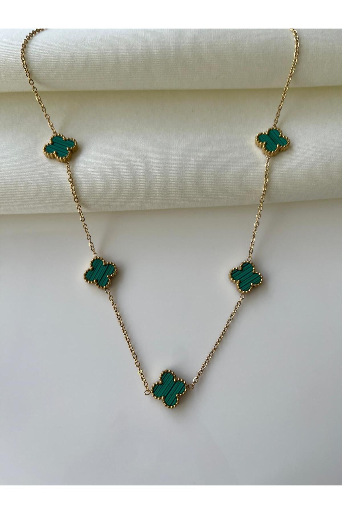 Nilsu Jewellery Accessory Çelik Yonca Model Kolye