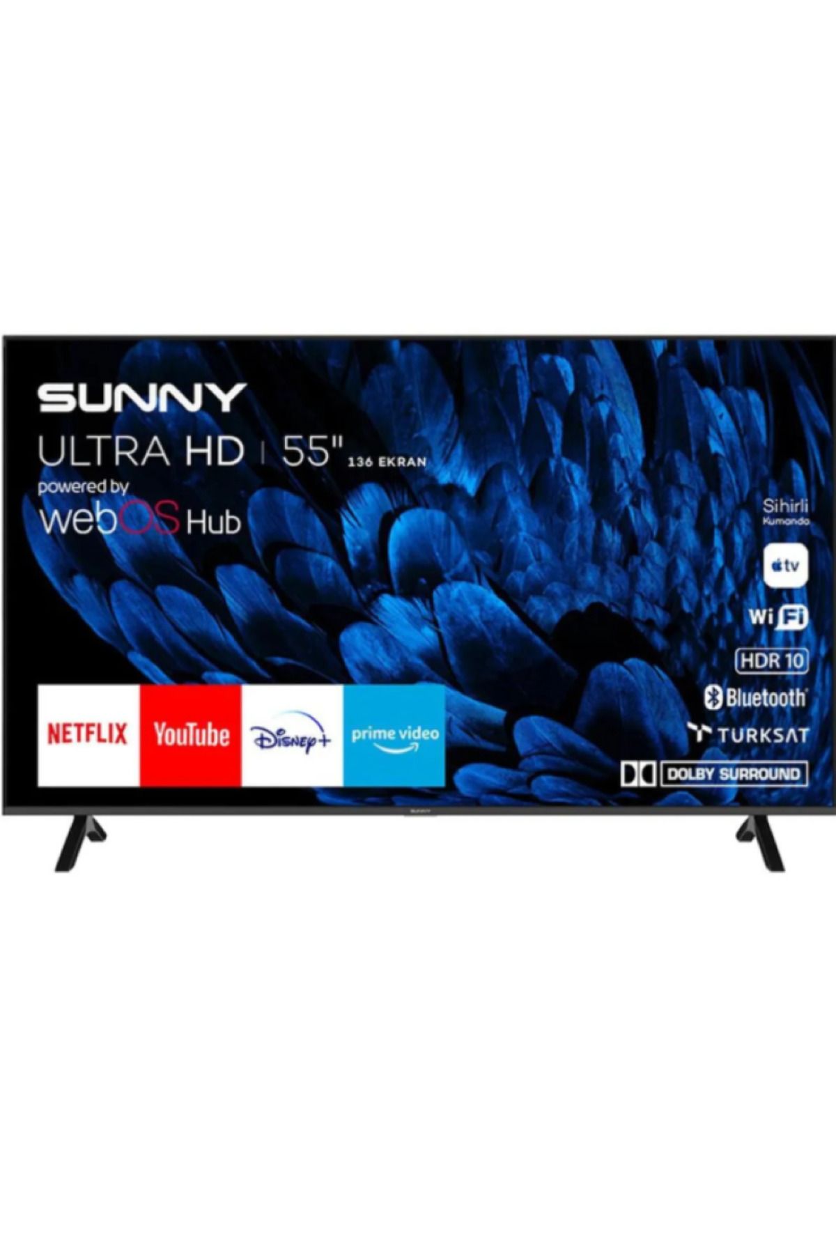 Lumina Trade Lumina Sunny Sn55fmn252 Frameless 55'' 139 Ekran 4k Webos 2.0 Smart Wifi Led Tv