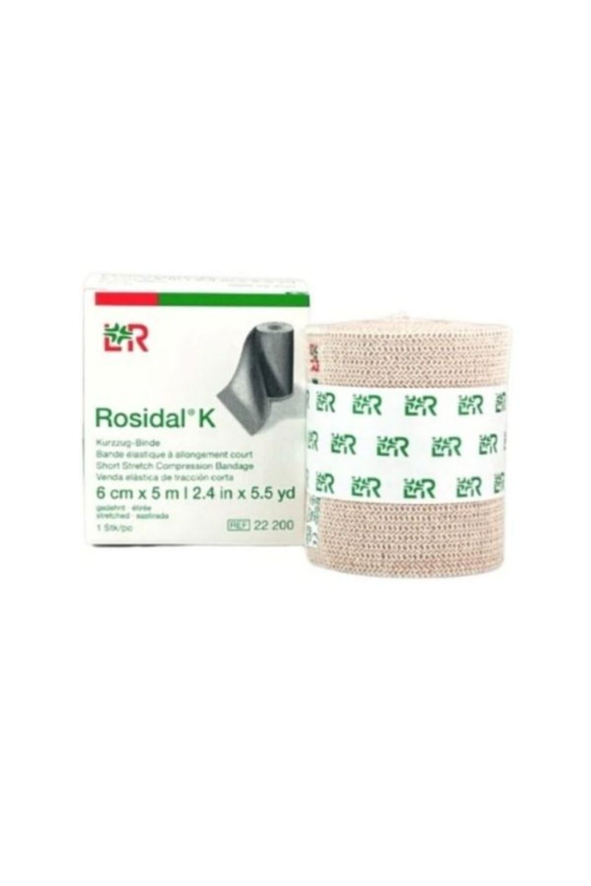 Lohmann & Rauscher Rosidal K Kısa Germe Bandaj Lenfödem Kompresyon Bandajı | 6 cm × 5 m |