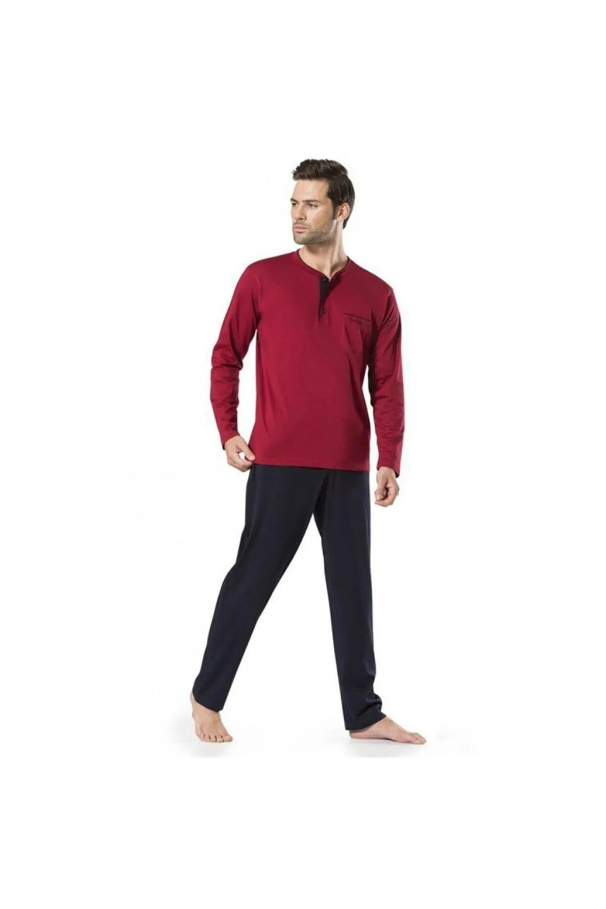 ست پیژامه مردانه راسته فاق نرمال آستین بلند | پیر کاردین Pierre Cardin L1.PC.004.0A.12.17 - تصویر 4