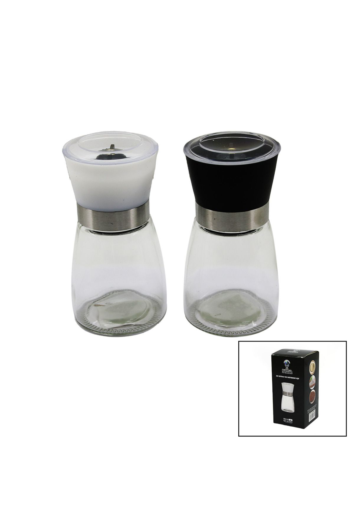 LUXE CAM HAZNELİ - PLASTİK KAPAKLI TUZ - BAHARAT ÖĞÜTÜCÜ LXSHP 1055529