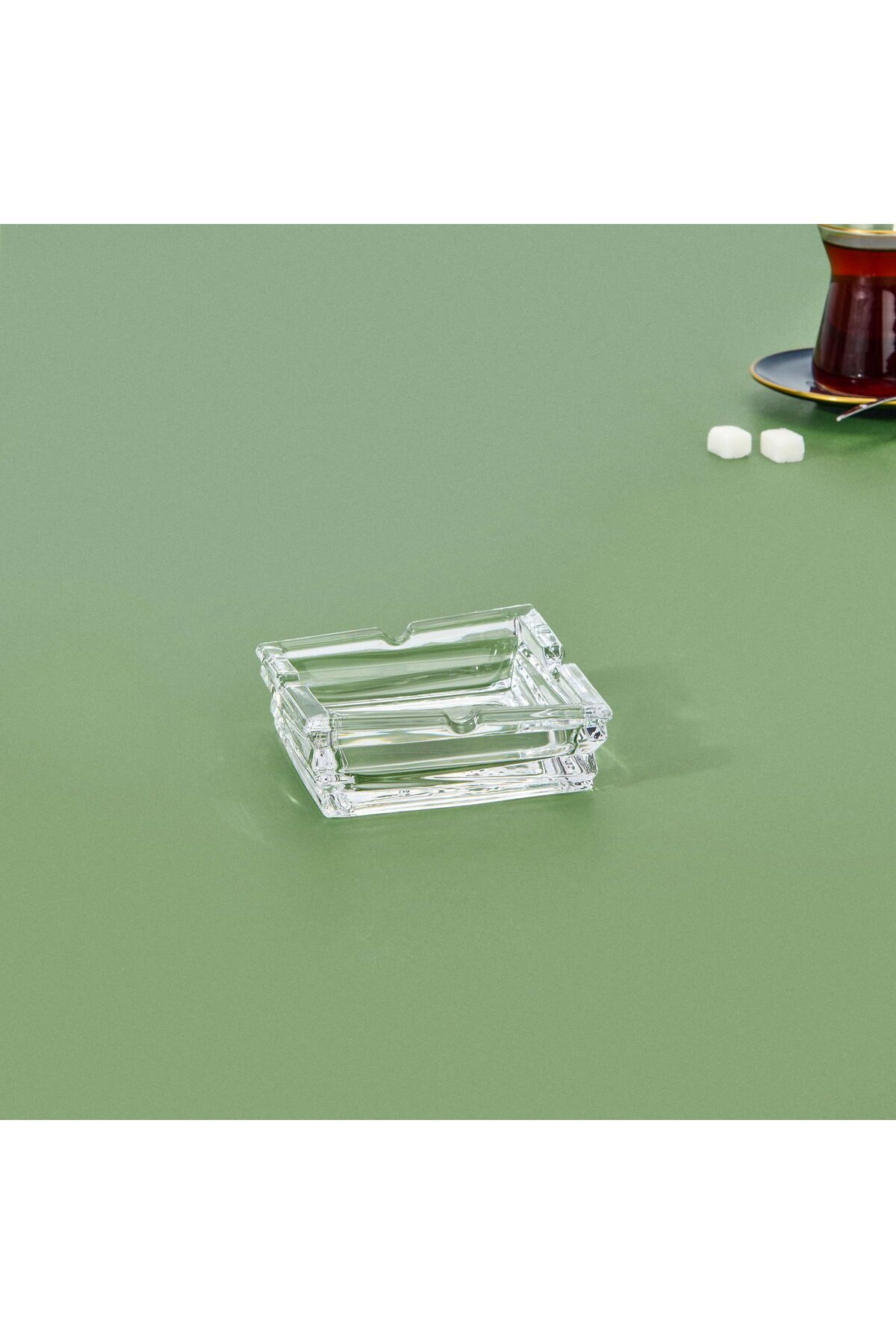 ASPARTAM Glassware Ware Cam Küllük - Şeffaf - 10x3,5 cm