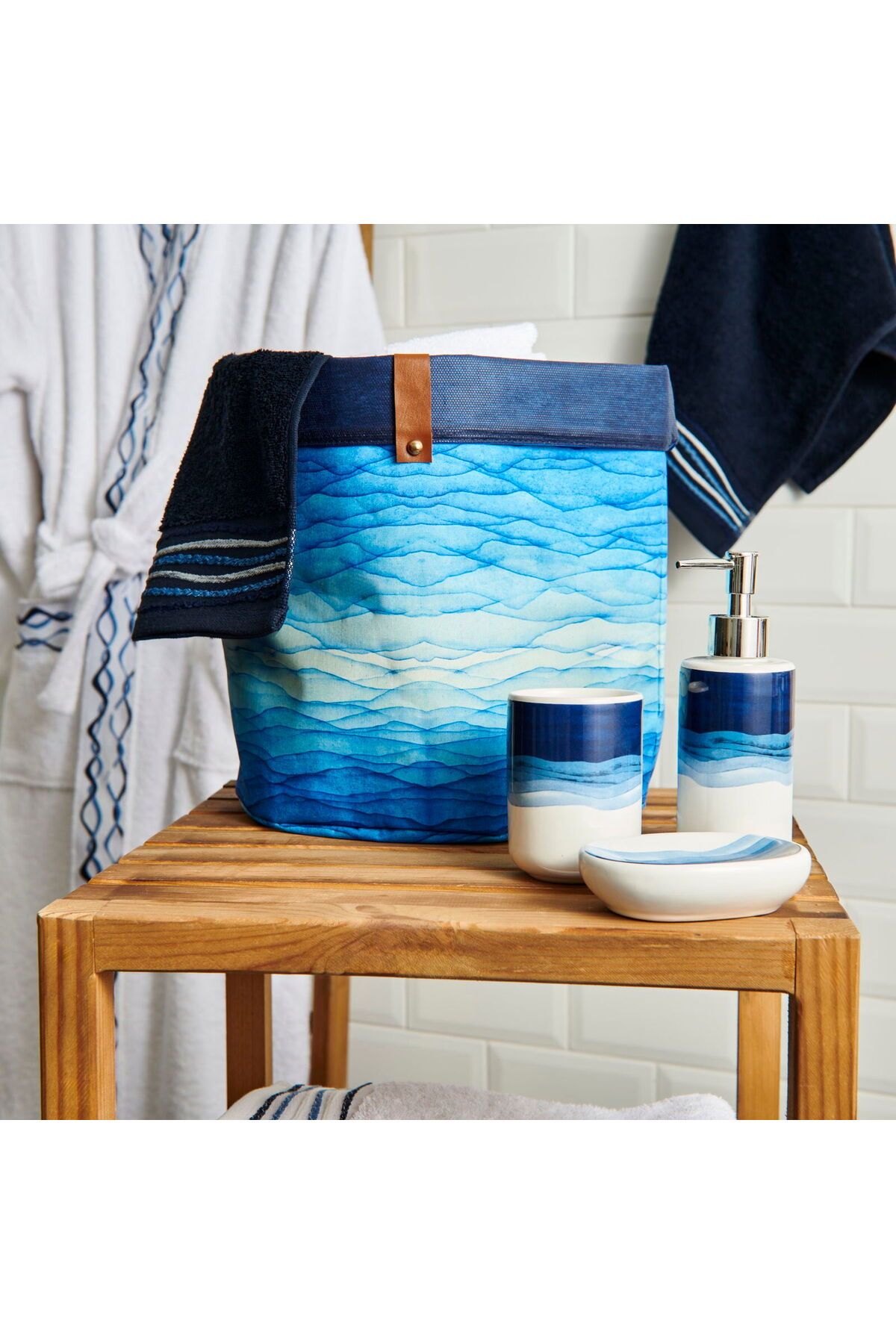 MATMEL Çok Amaçlı Organizer Sepet - Mavi - 28x25 cm