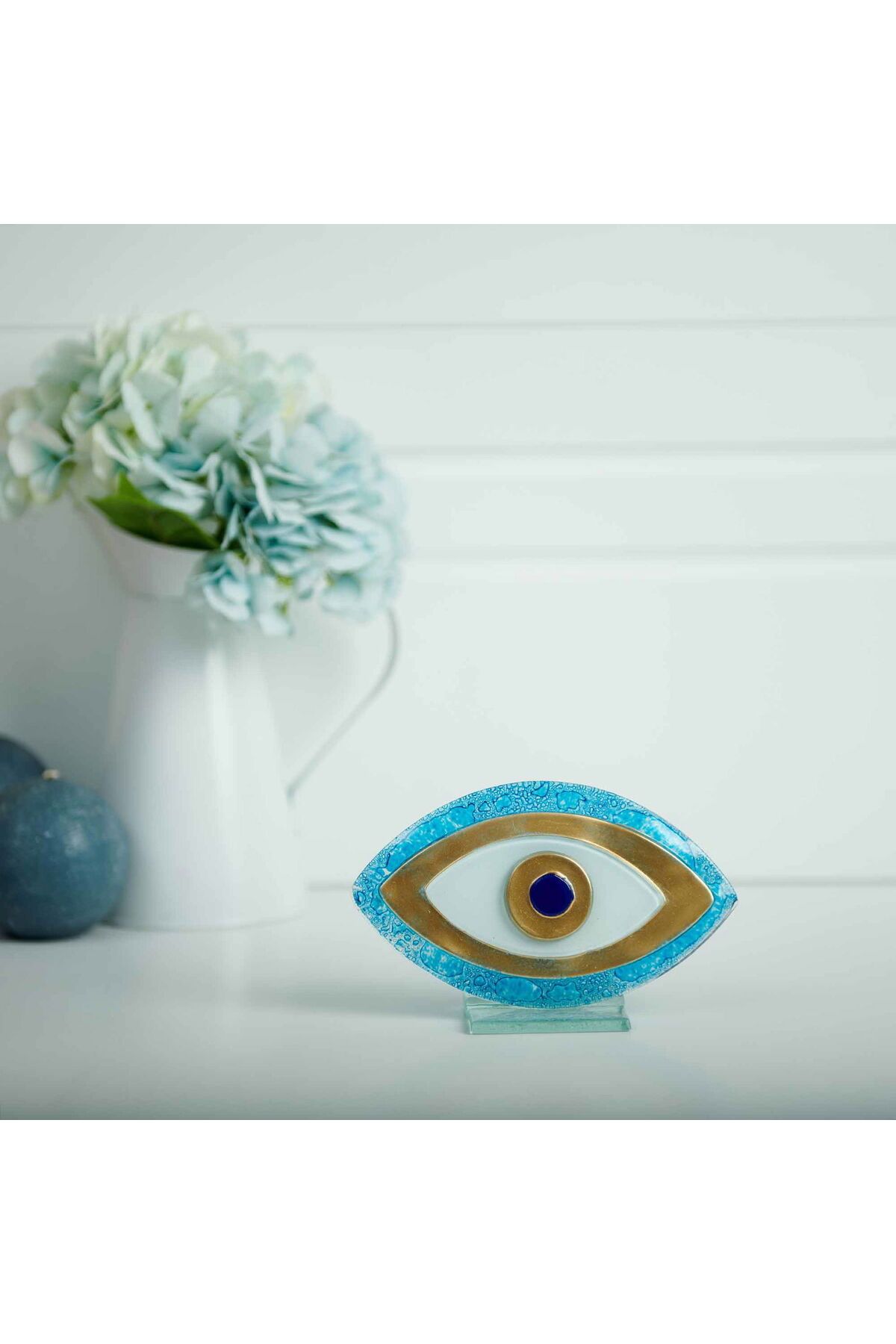 ASPARTAM Dekoratif Aquamarin Obje- 15 cm
