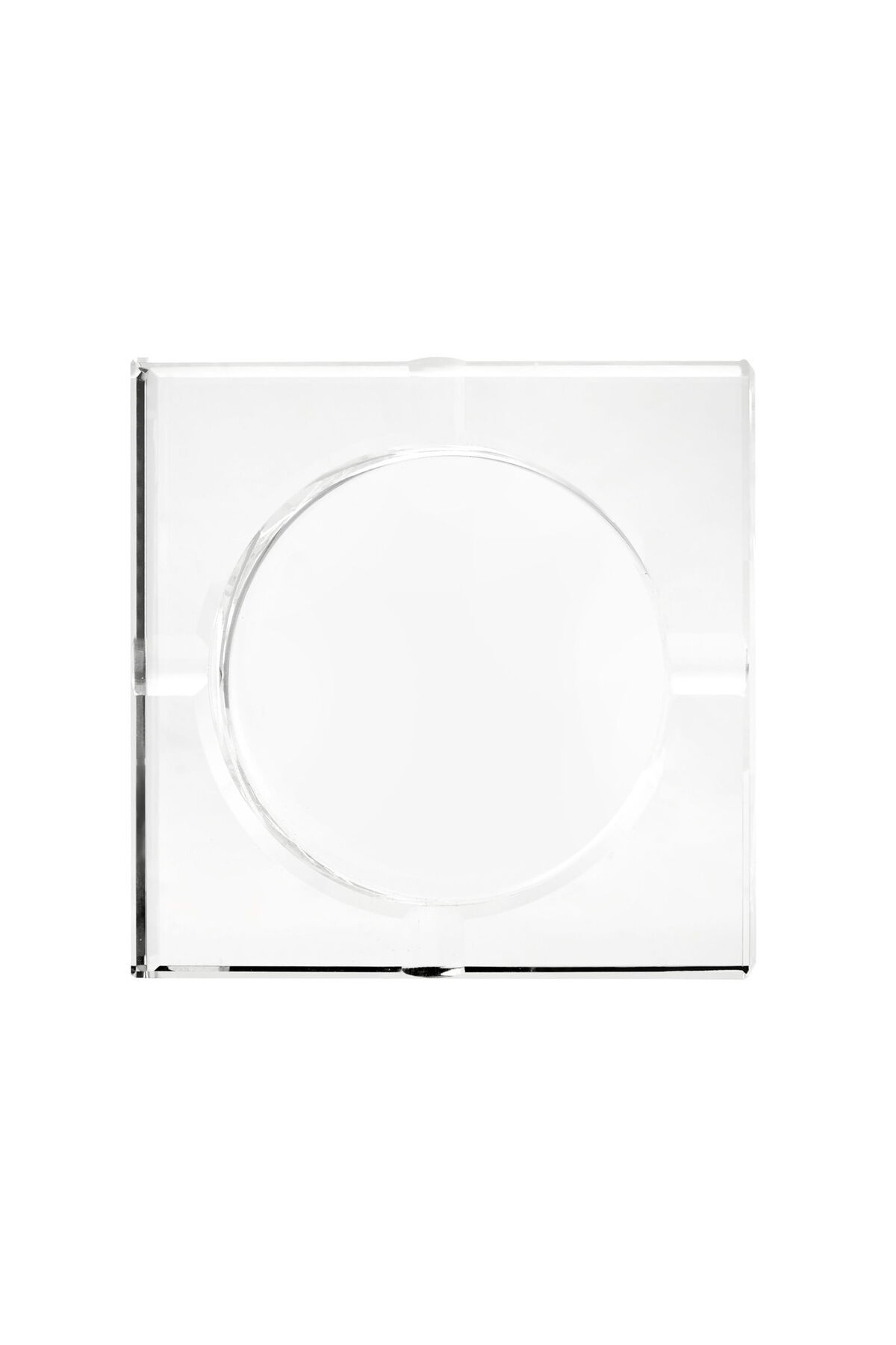 ASPARTAM Kristal Kare Küllük - Şeffaf - 10 cm
