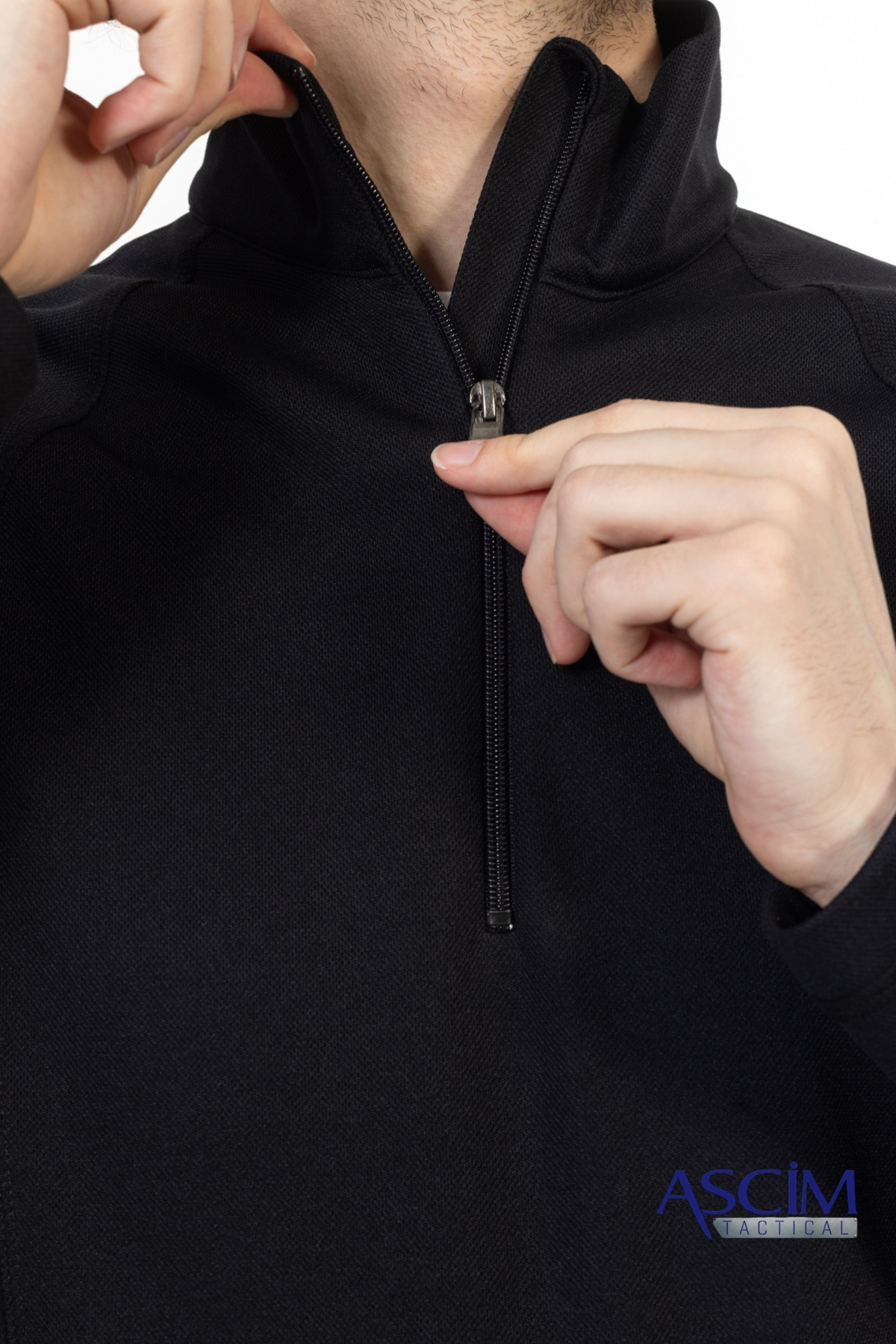 ASCİM Ascim Tactical Combat Sweatshirt | Yarım Fermuar görsel 3