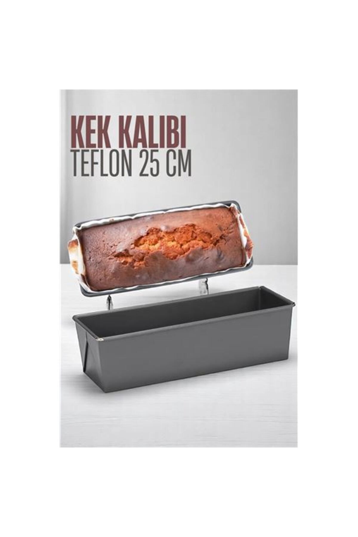 ModaCar Teflon Kek Pişirme Kalıbı Baton Kek Kalıbı 25 cm