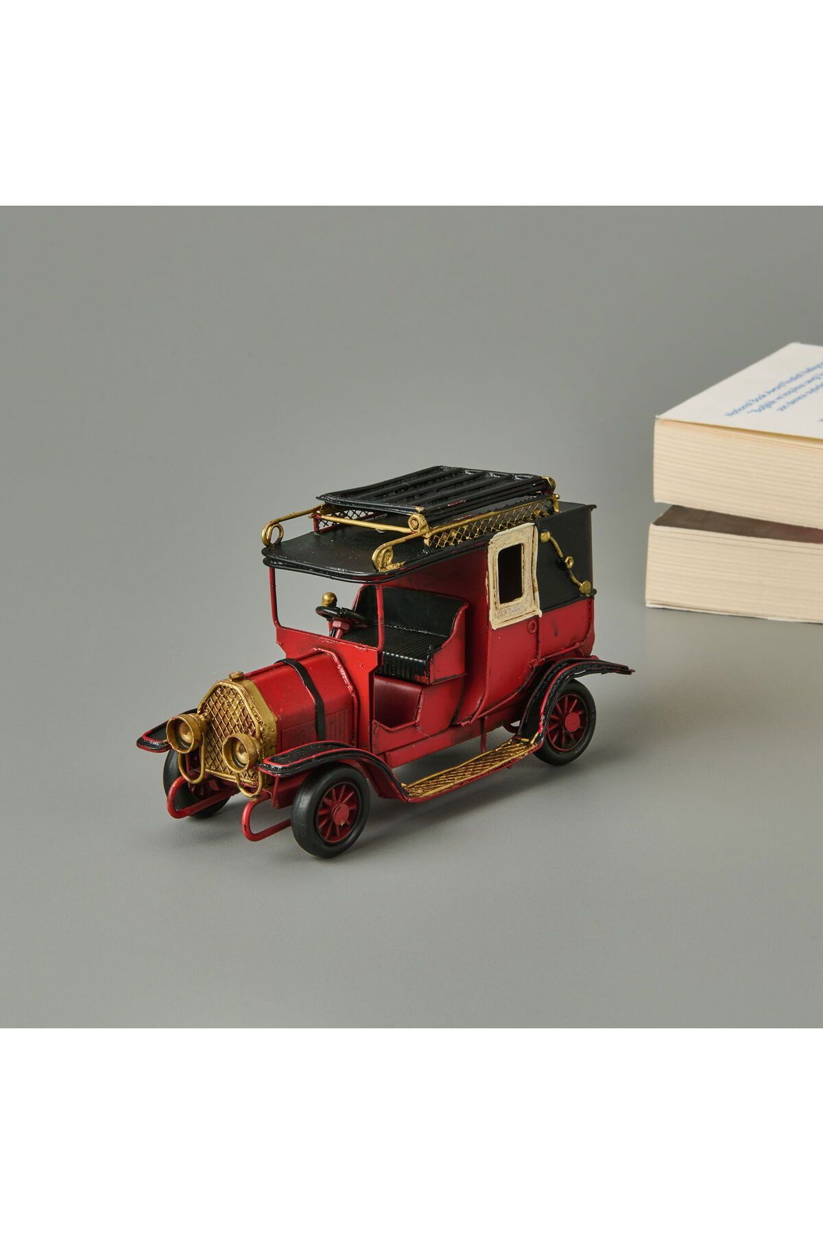 MATMEL Home Dekoratif Metal Araba - Kırmızı - 20x12 cm