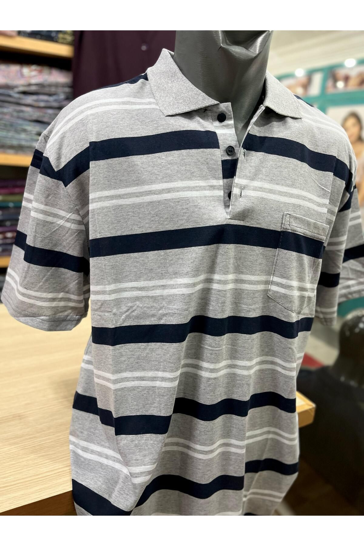 TCR Erkek Polo Yaka Düğmeli Cepli T-shirt