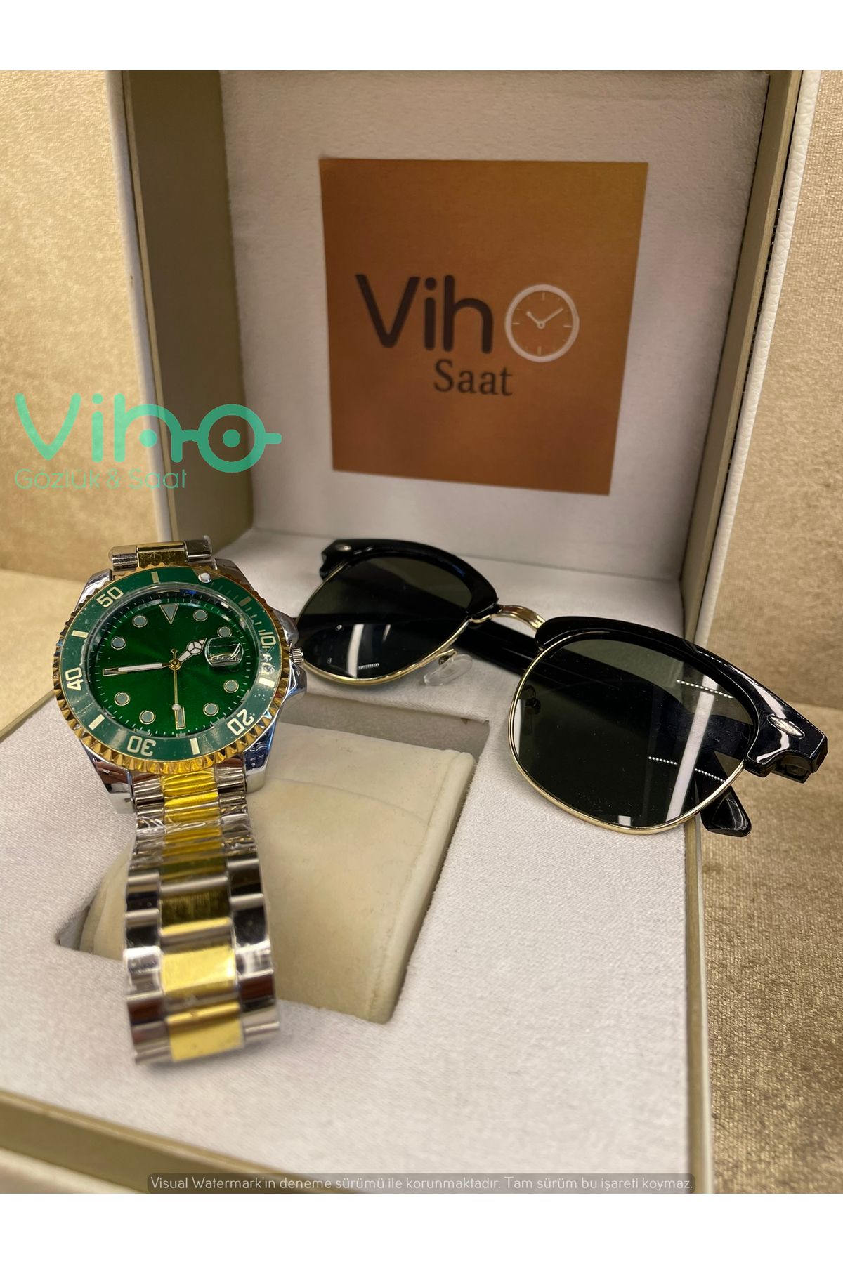 shop Unisex Premium Set Saat & Gözlük Kombini