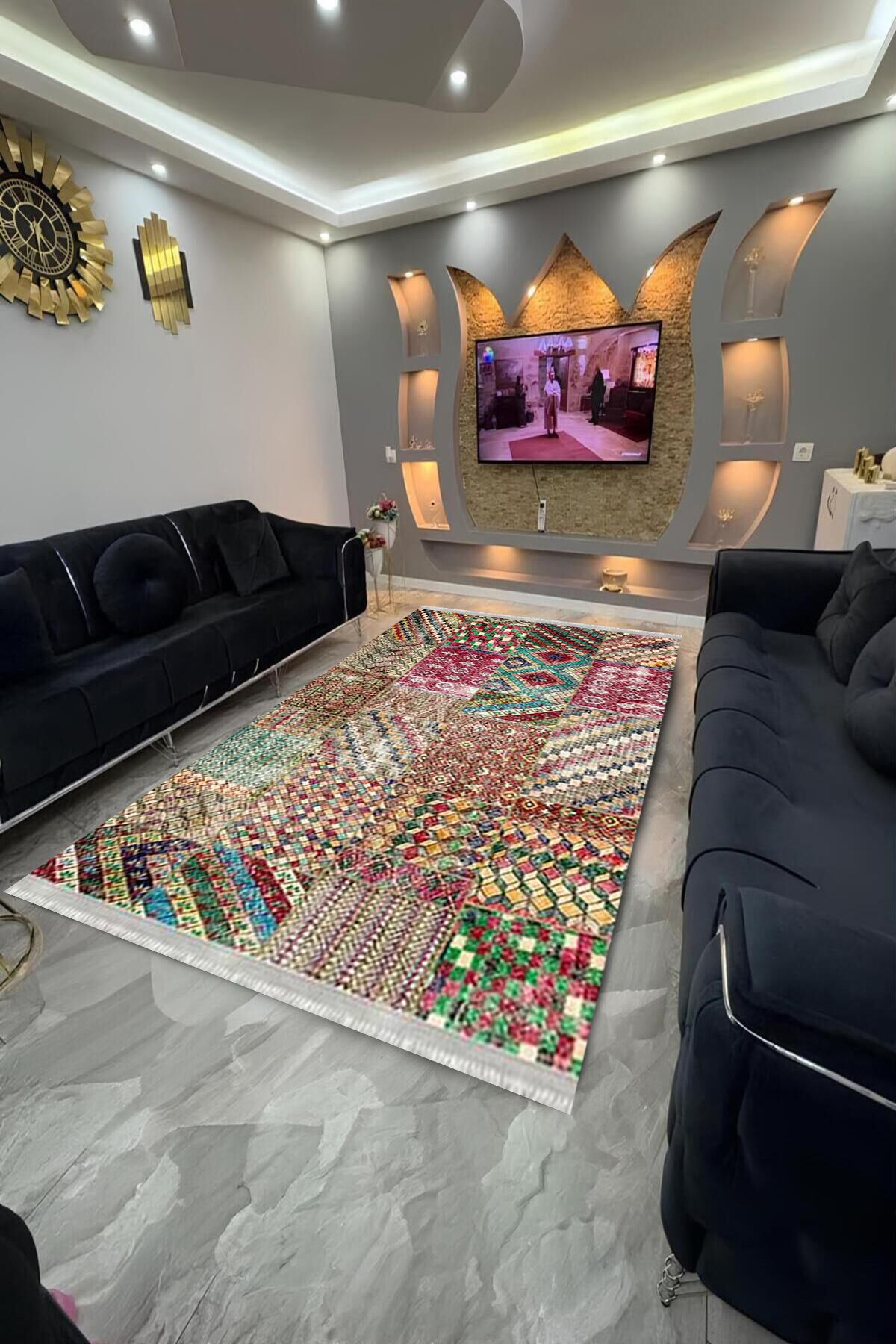 Home Dot Tabanlı yıkanabilir, leke tutmayan halı