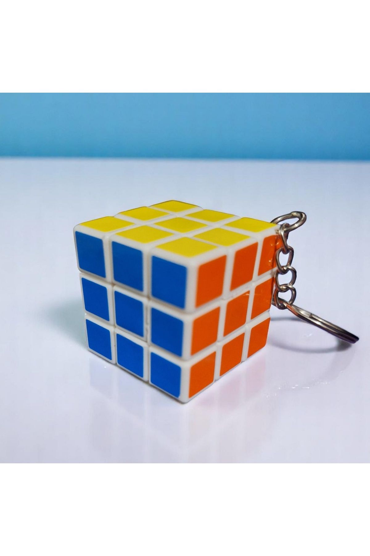 Mavi Dükkan 4'lü Rubik Küp Renkli Anahtarlık - Mini Akıl Oyunu & Stres Giderici