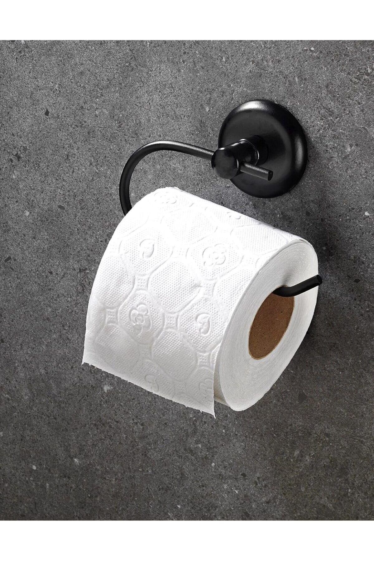 STOREMAX Haus Yapışkanlı Tuvalet Kağıtlığı Wc Kağıtlık Tuvalet Kağıdı Askısı Siyah TrendBaza