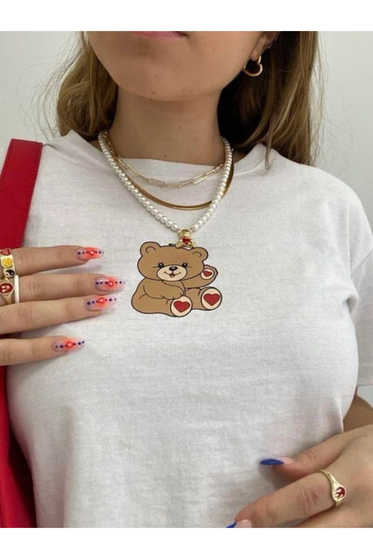 DEEFWEAR DREICH BEAR BASKILI BEYAZ CROP
