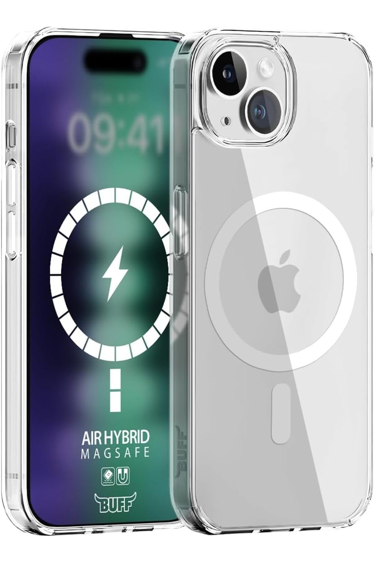 LUXE iPhone 15 Plus (6.7") MagSafe Uyumlu Air Hybrid Darbe Emici TPU + PC Şeffaf Kılıf LXSHP 1055529