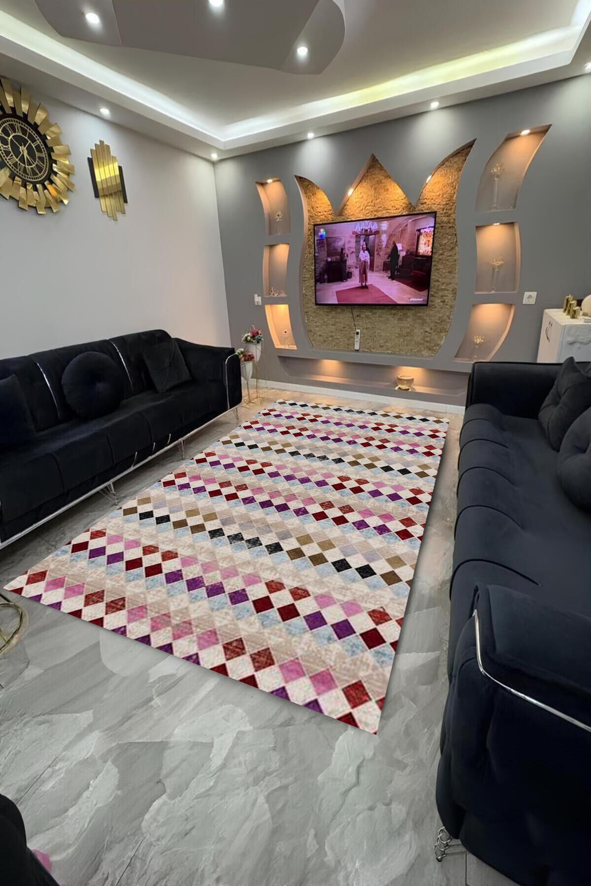 Home Dot Tabanlı yıkanabilir, leke tutmayan halı