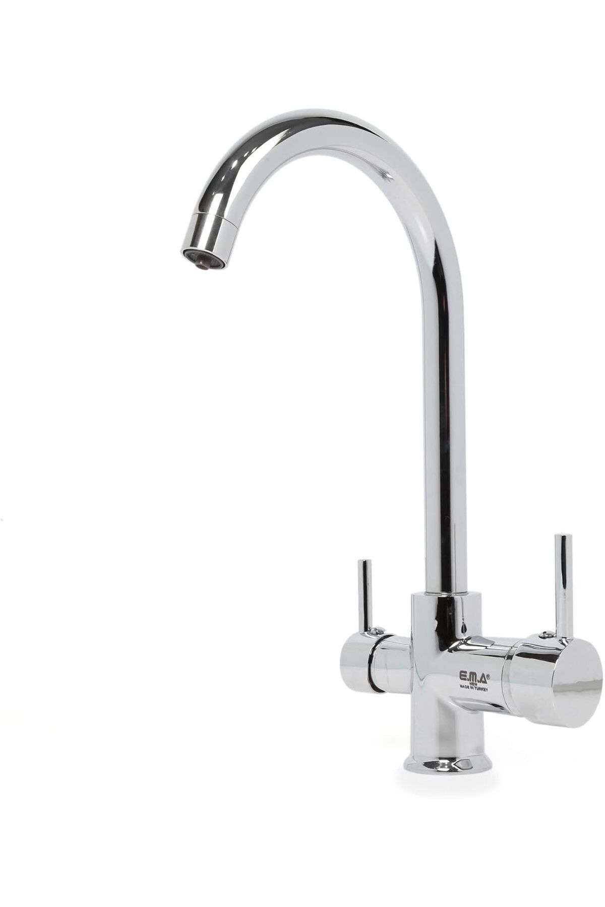STOREMAX Ezg 3 Yollu (arıtma- Sıcak Ve Soğuk Su Girişli) 2 Yıl Garantili Mutfak Eviye Bataryası (KROM)