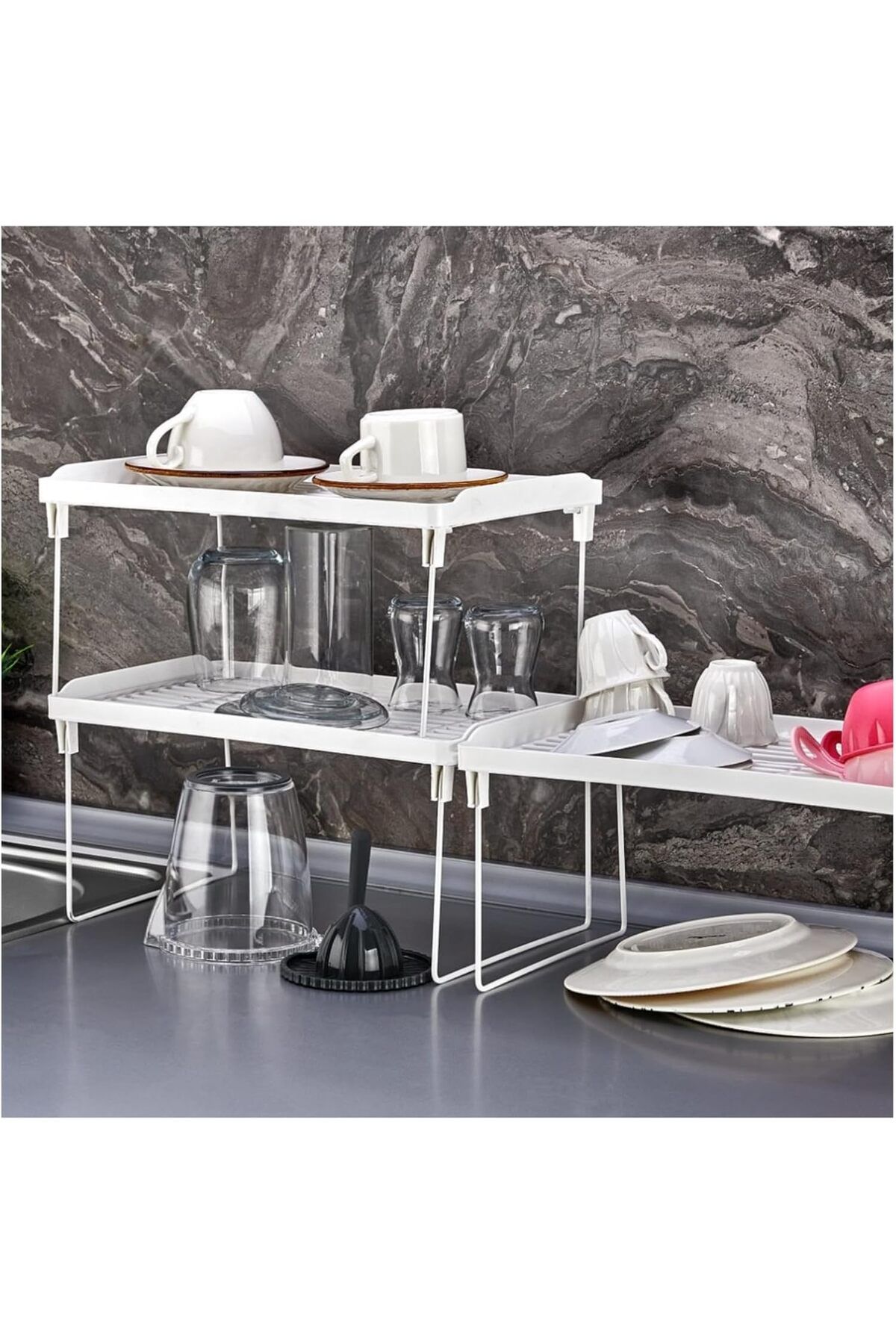 STOREMAX Mutfak Organizer Raf - Delikli Tasarım, Çok Amaçlı Düzenleyici, Mutfak ve Banyo Kullanımı