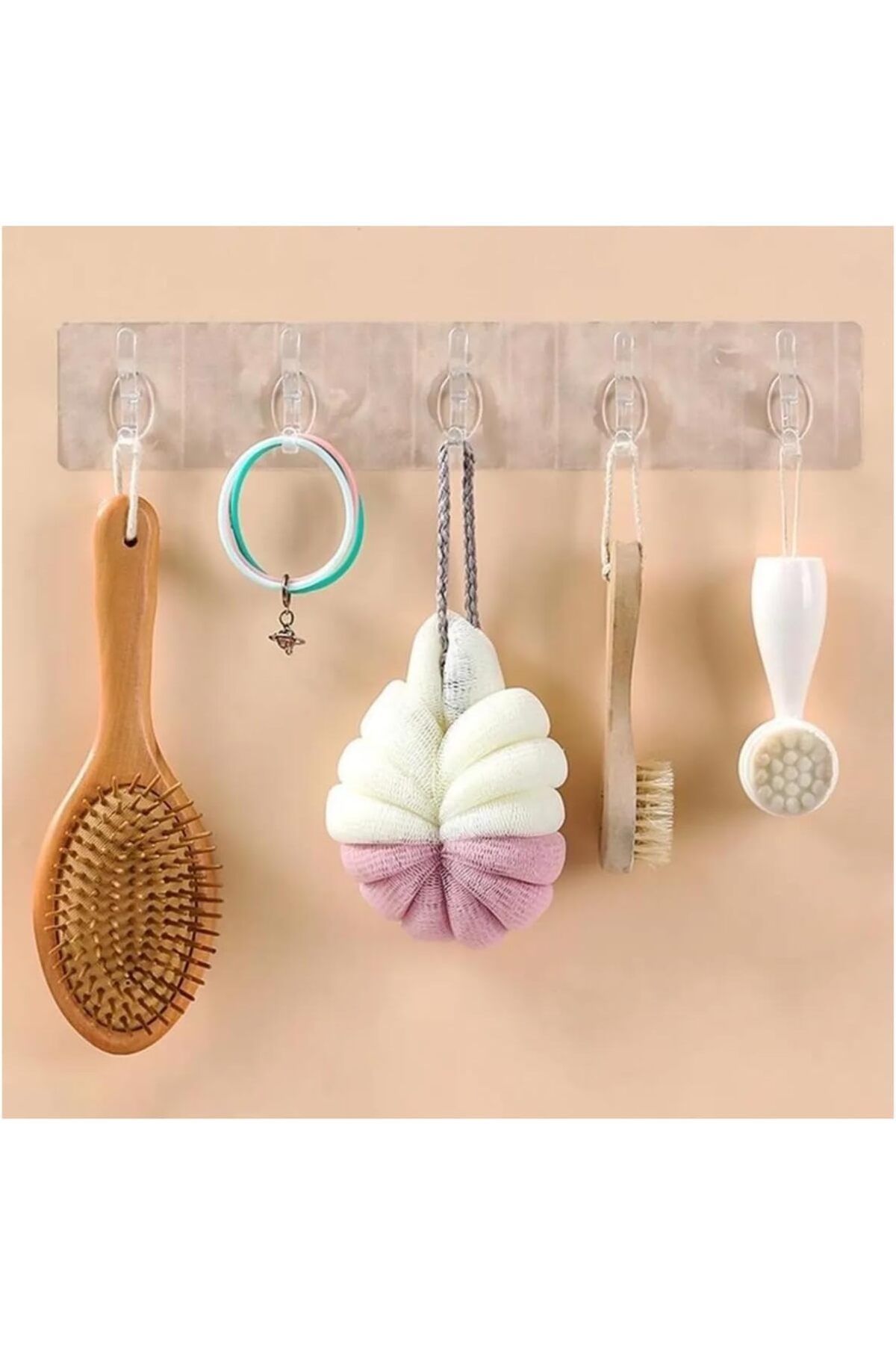 STOREMAX Şeffaf Süper Yapışkan Duvar Askısı - Banyo ve Mutfak Düzenleyici TrendBazaar 1057563