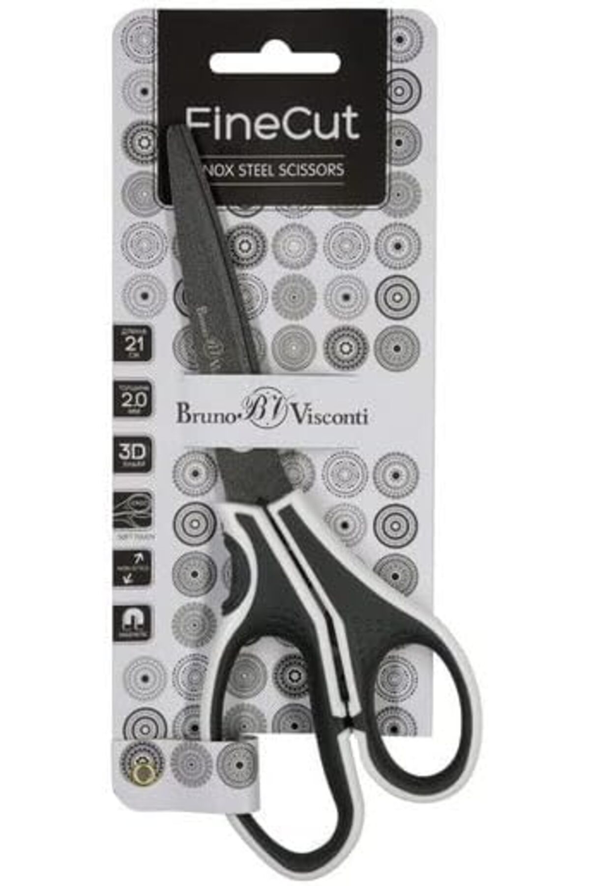 Mu Art Ahşap Mrt Visconti Makas Teflon Kaplama, "Fınecut", 21 Cm Ergonomık 60-0026 Art 871301