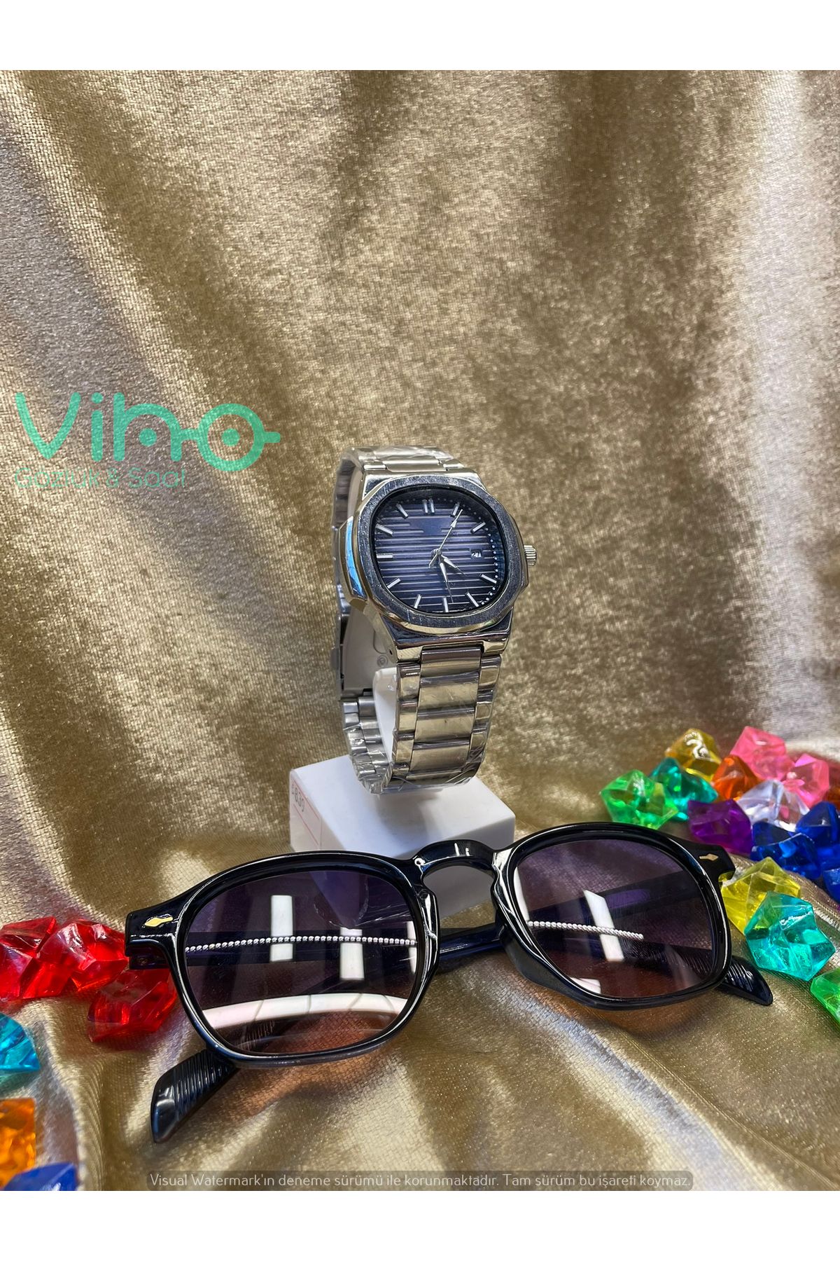 shop Unisex Premium Set Saat & Gözlük Kombini