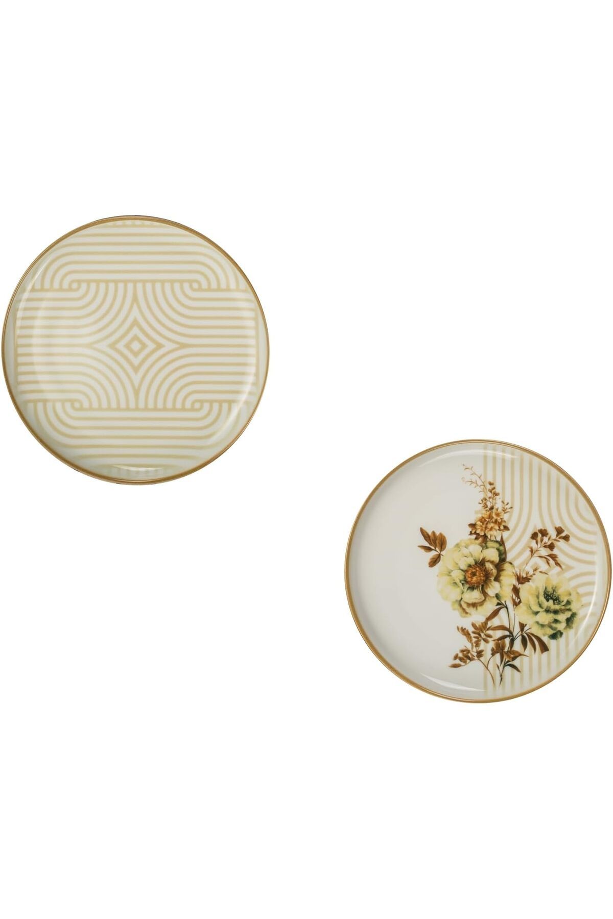 STOREMAX OZN Porselen Moderna 6 Kişilik 19 Cm Pasta Takımı Nostalji OZNstre 1094633
