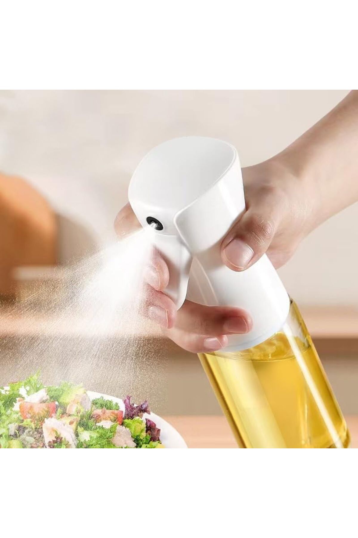 Mu Art Ahşap Mrt Home Yağ püskürtücü. Yemeklik yağ spreyi. Zeytinyağı ve Limon Yağı Sprey Buharlaştır
