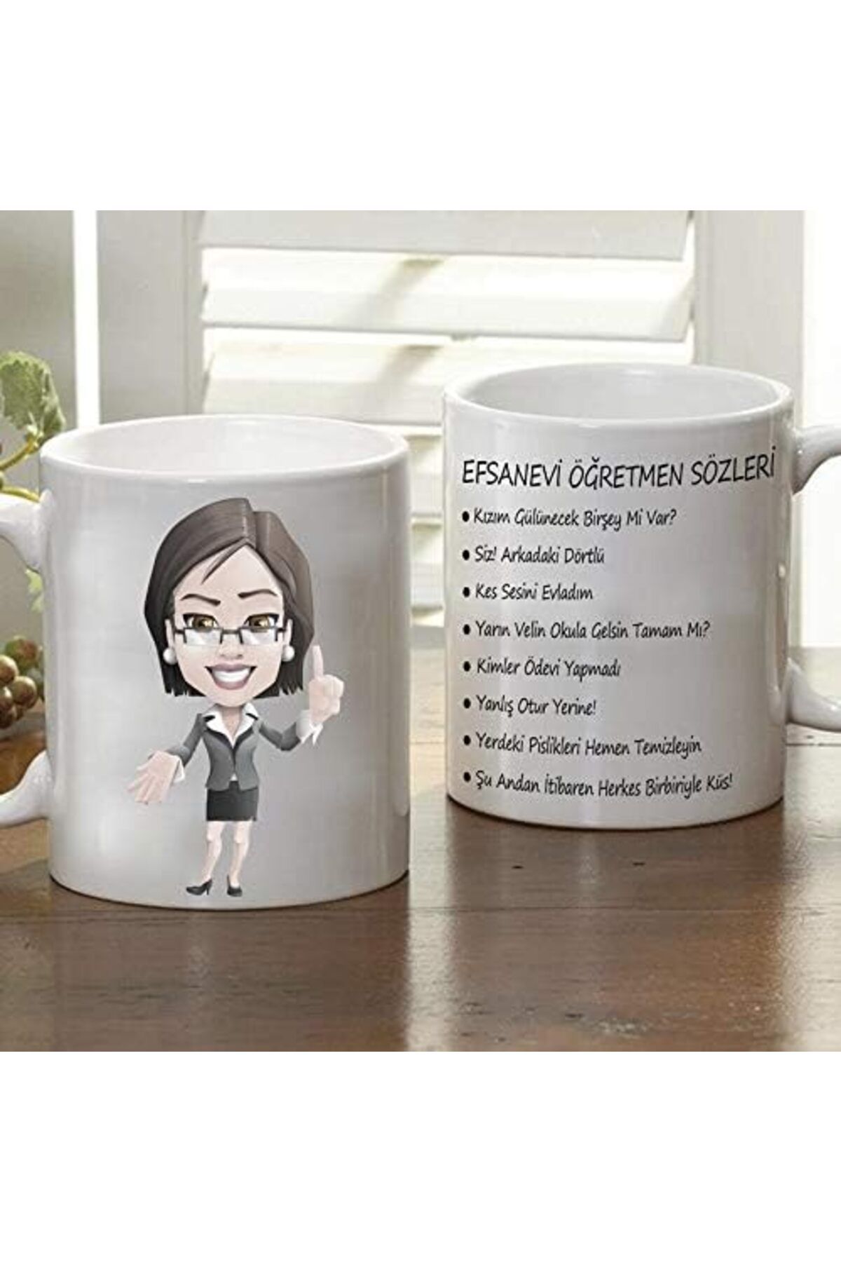 Mu Art Ahşap Mrt Öğretmen Sözleri Kupa Bardak Art 871301